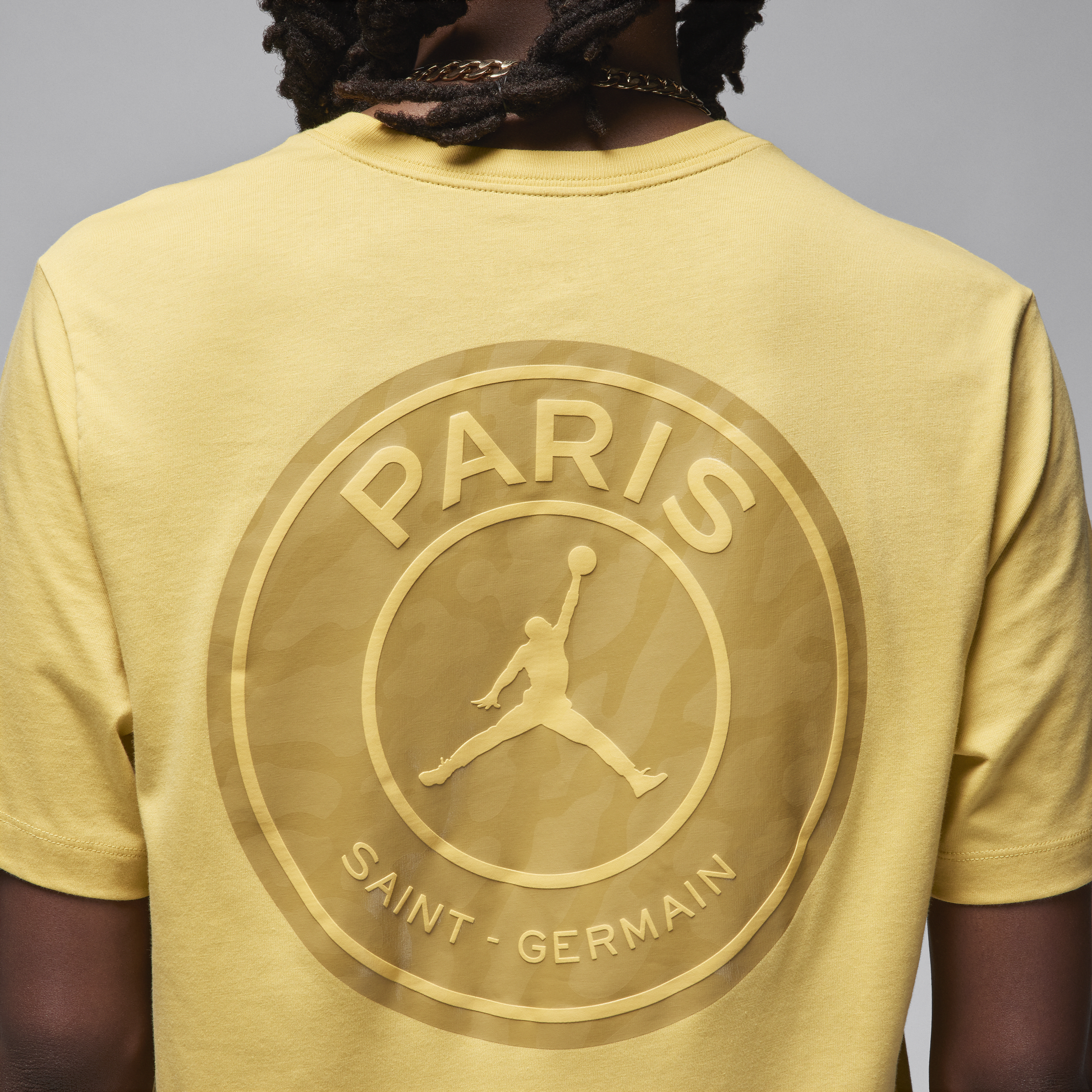 Nike Paris Saint-Germain T-shirt voor heren Geel