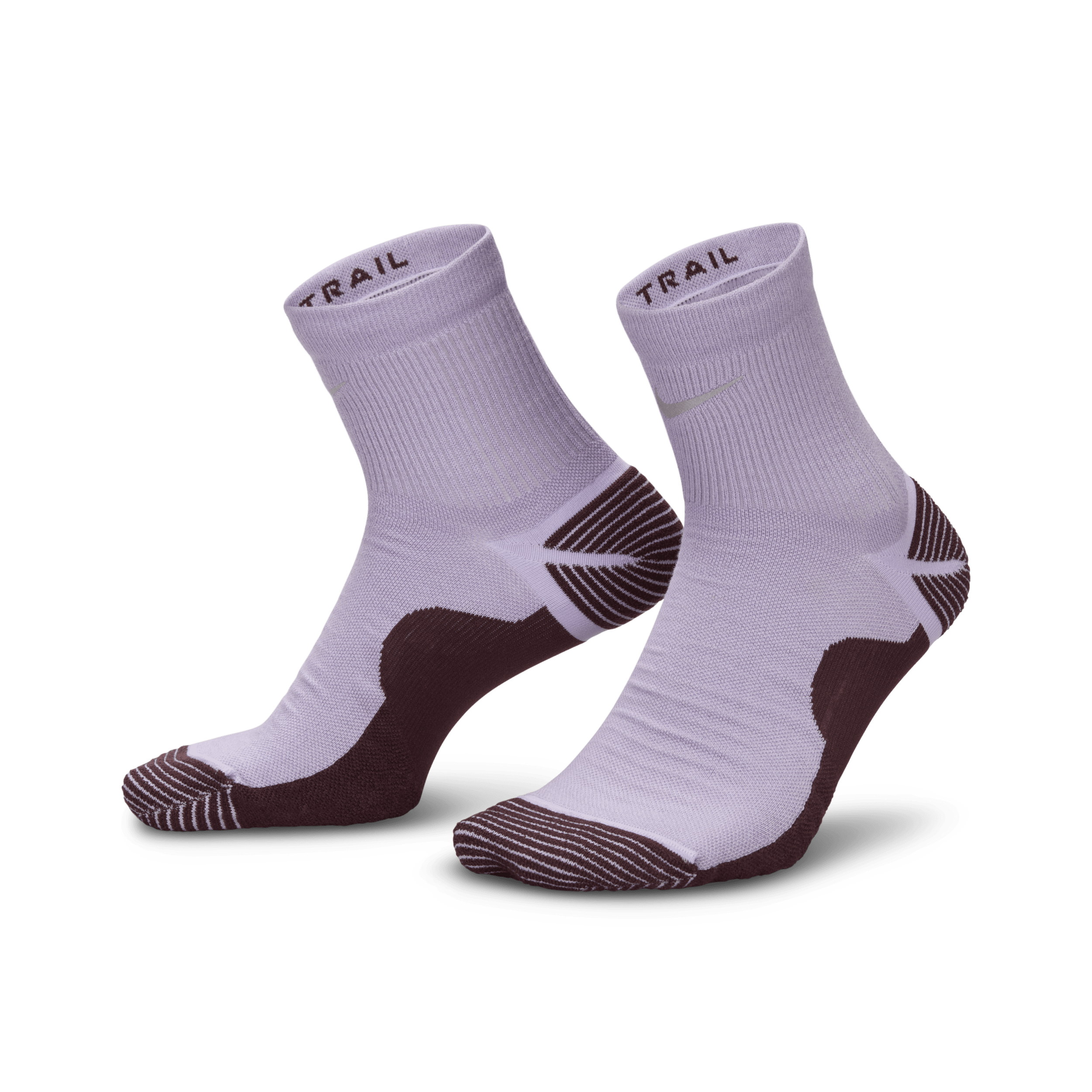 Chaussettes de trail mi-mollet Nike (1 paire) - Pourpre