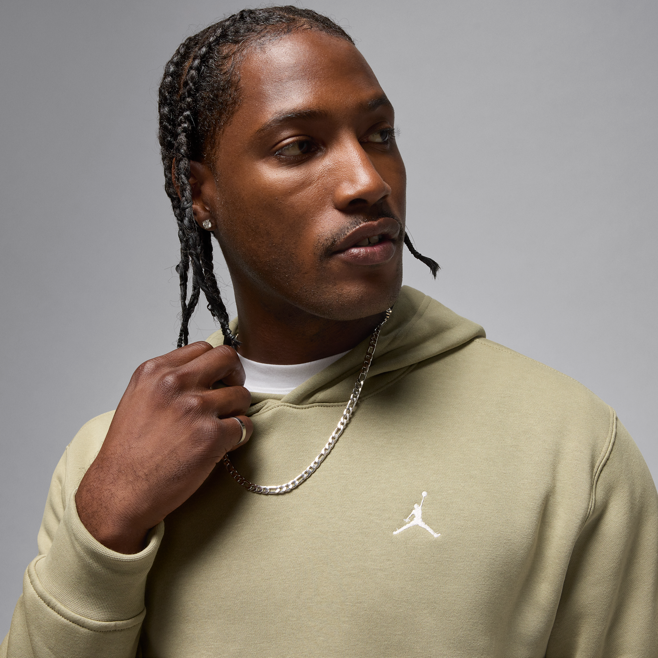 Thumbnail - Jordan Brooklyn Fleece Herren-Hoodie - Braun