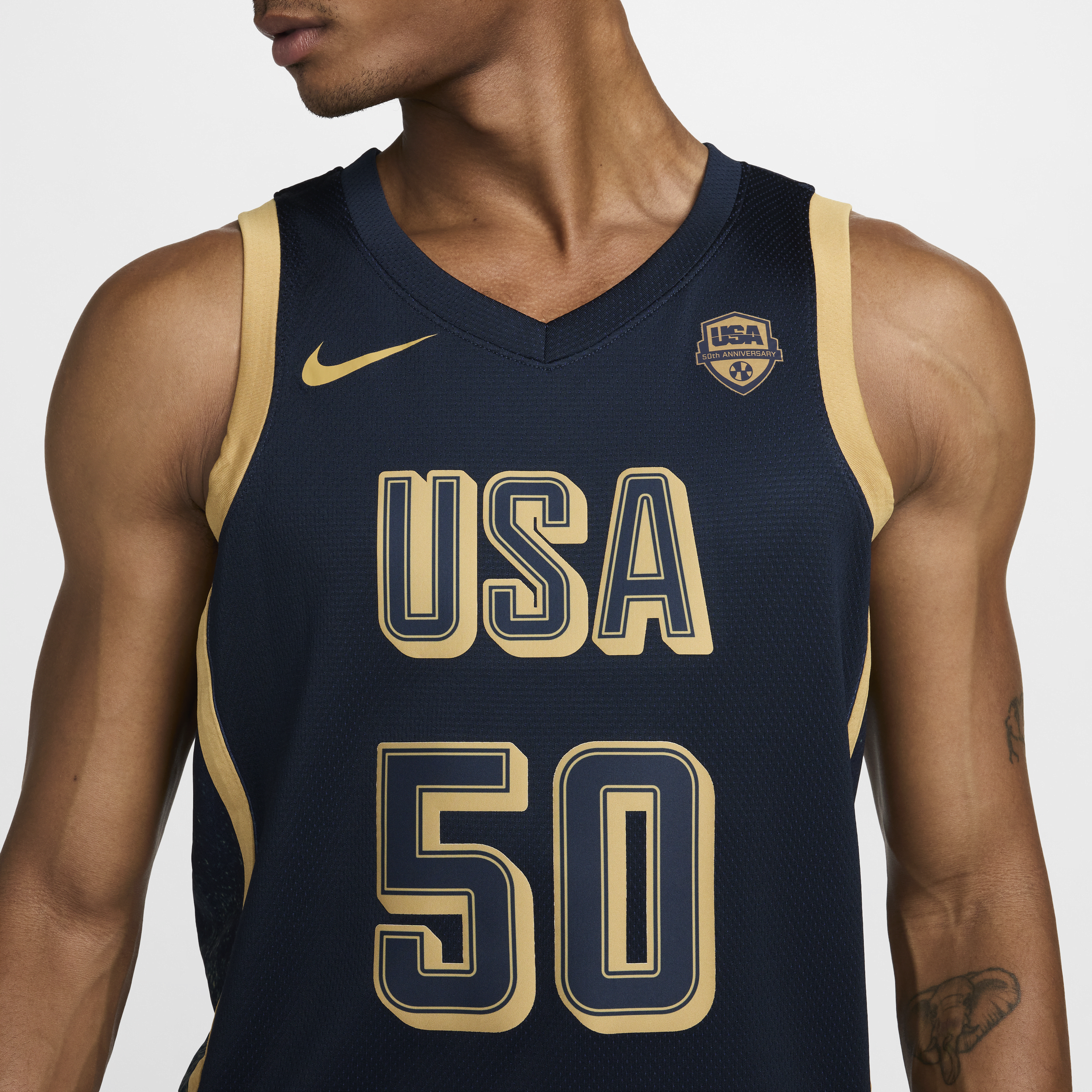 Maillot replica Nike Basketball USAB Limited pour homme - Bleu