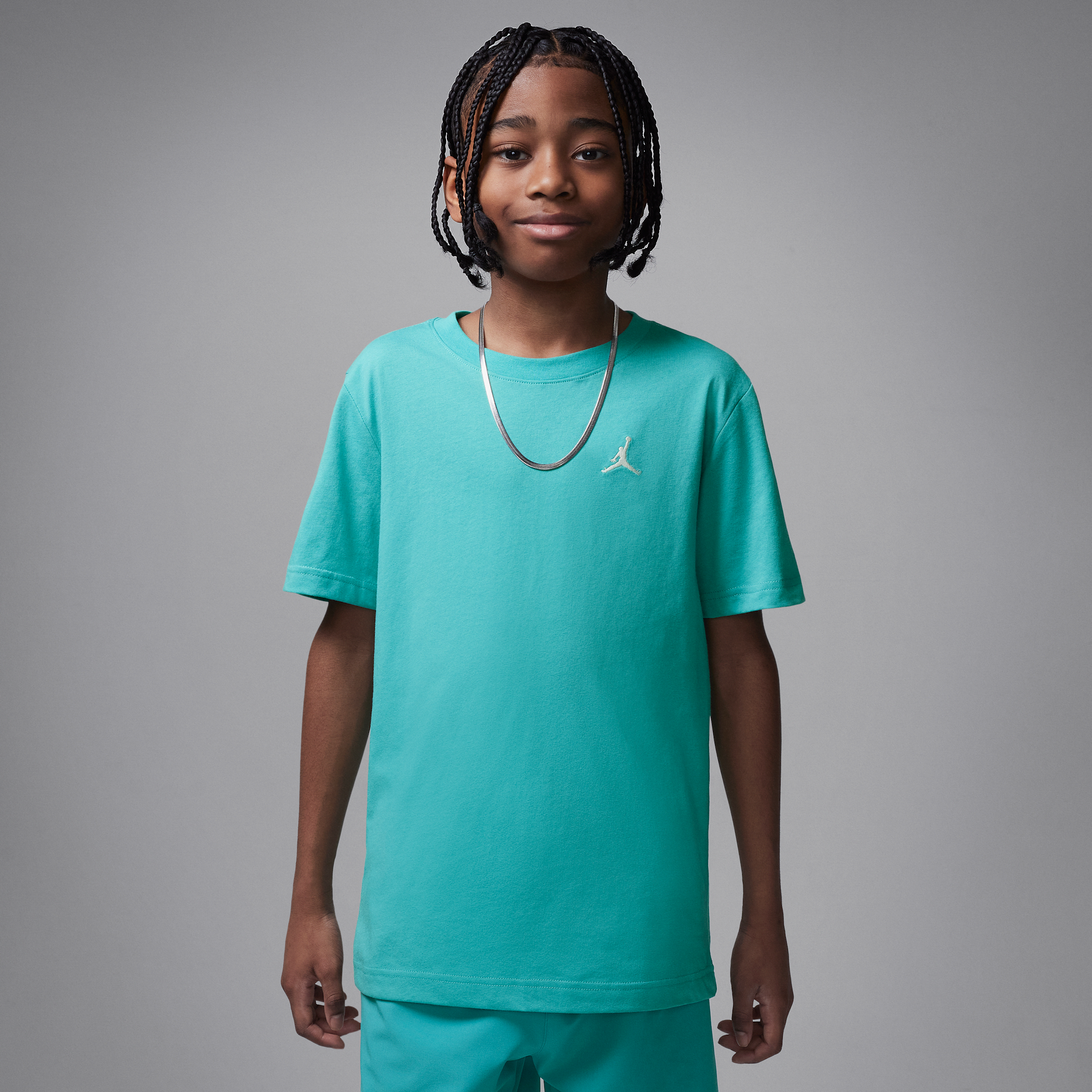 Jordan T-shirt met geborduurd Jumpman Air - Groen