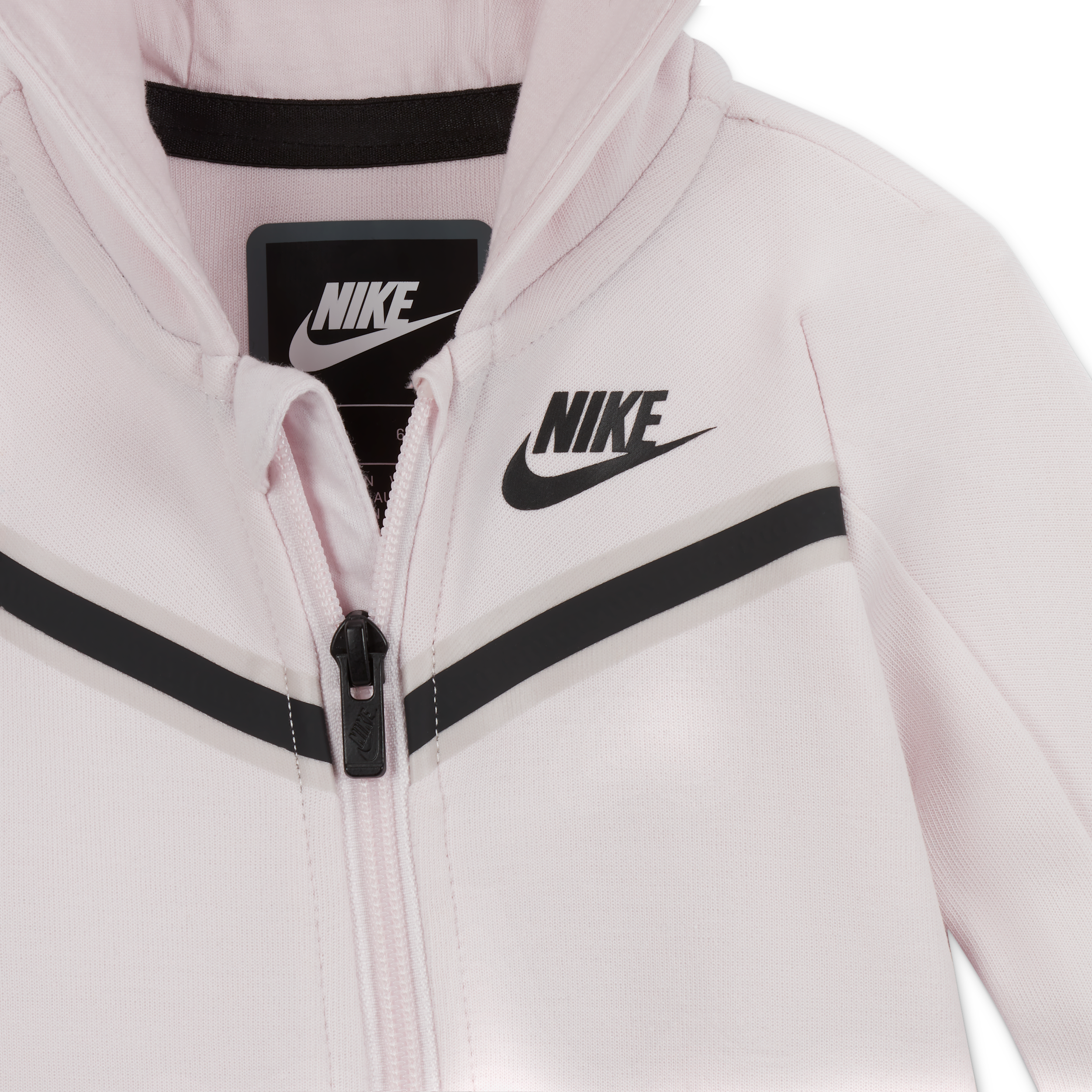 Thumbnail - Nike Tech Fleece Overall mit durchgehendem reißverschluss für Babys (0–9 M) - Pink