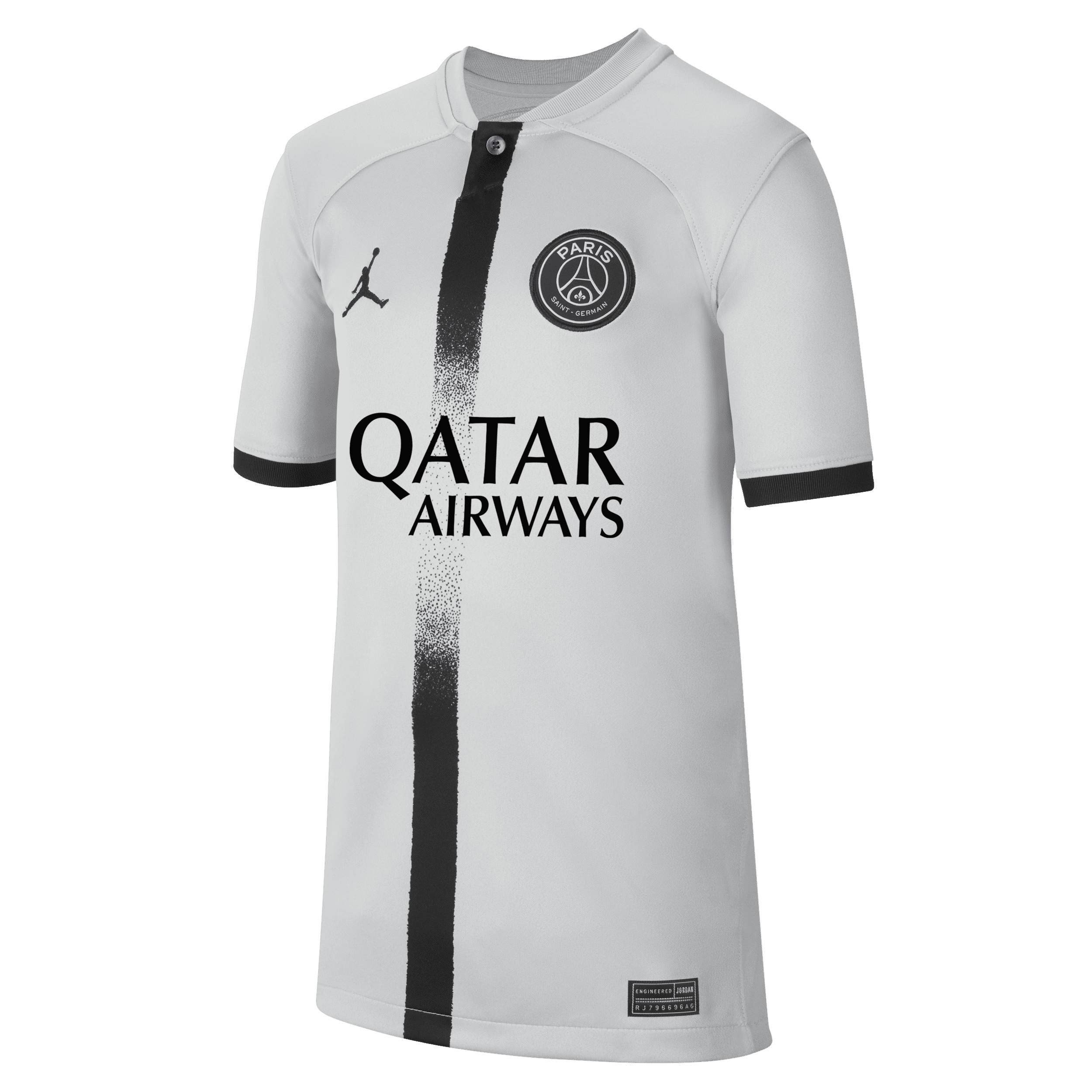 Koszulka piłkarska dla dużych dzieci Nike Dri-FIT Paris Saint-Germain Stadium 2022/23 (wersja wyjazdowa) - Szary