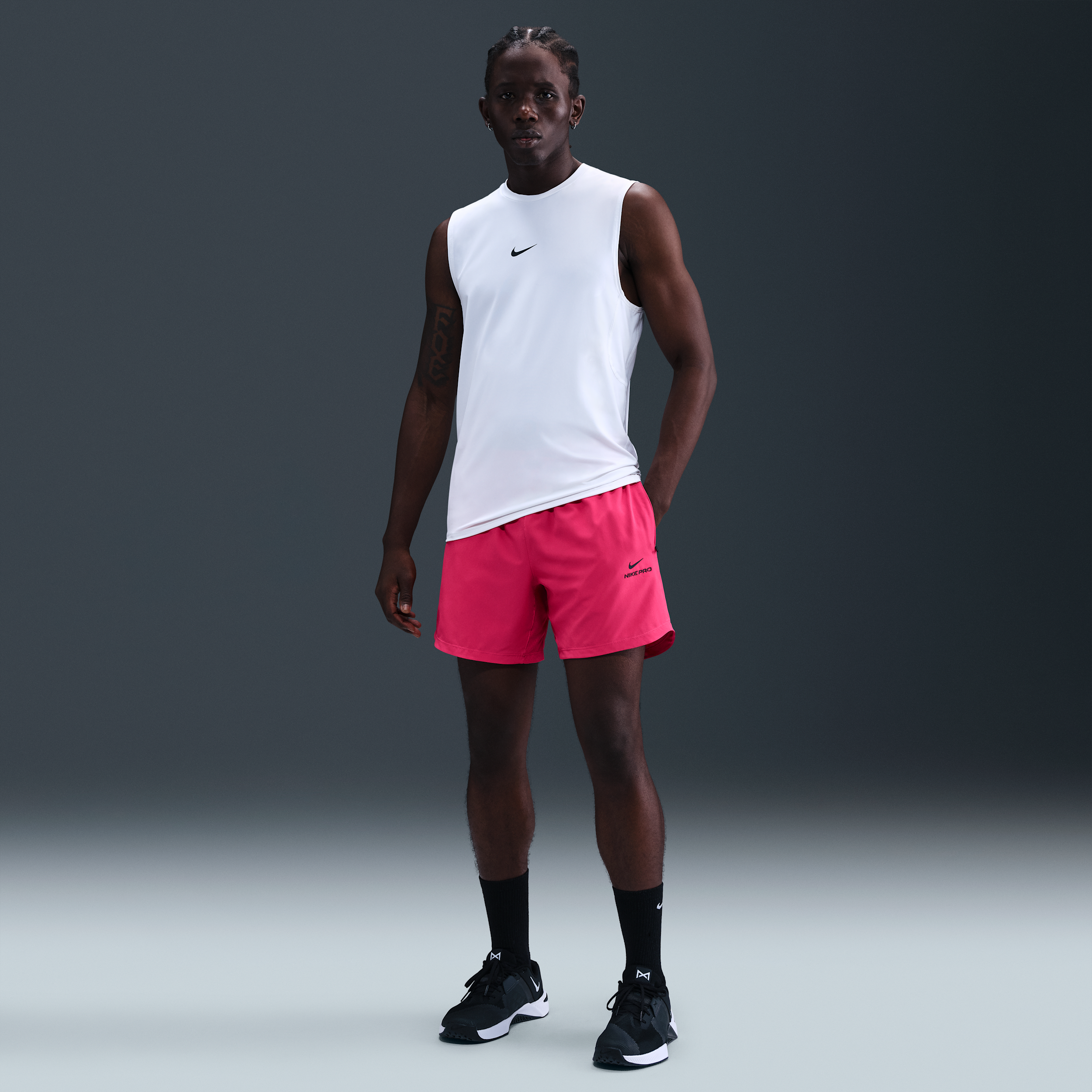 Thumbnail - Nike Pro Training Dri-FIT Shorts (ca. 15 cm, Herren) - Pink