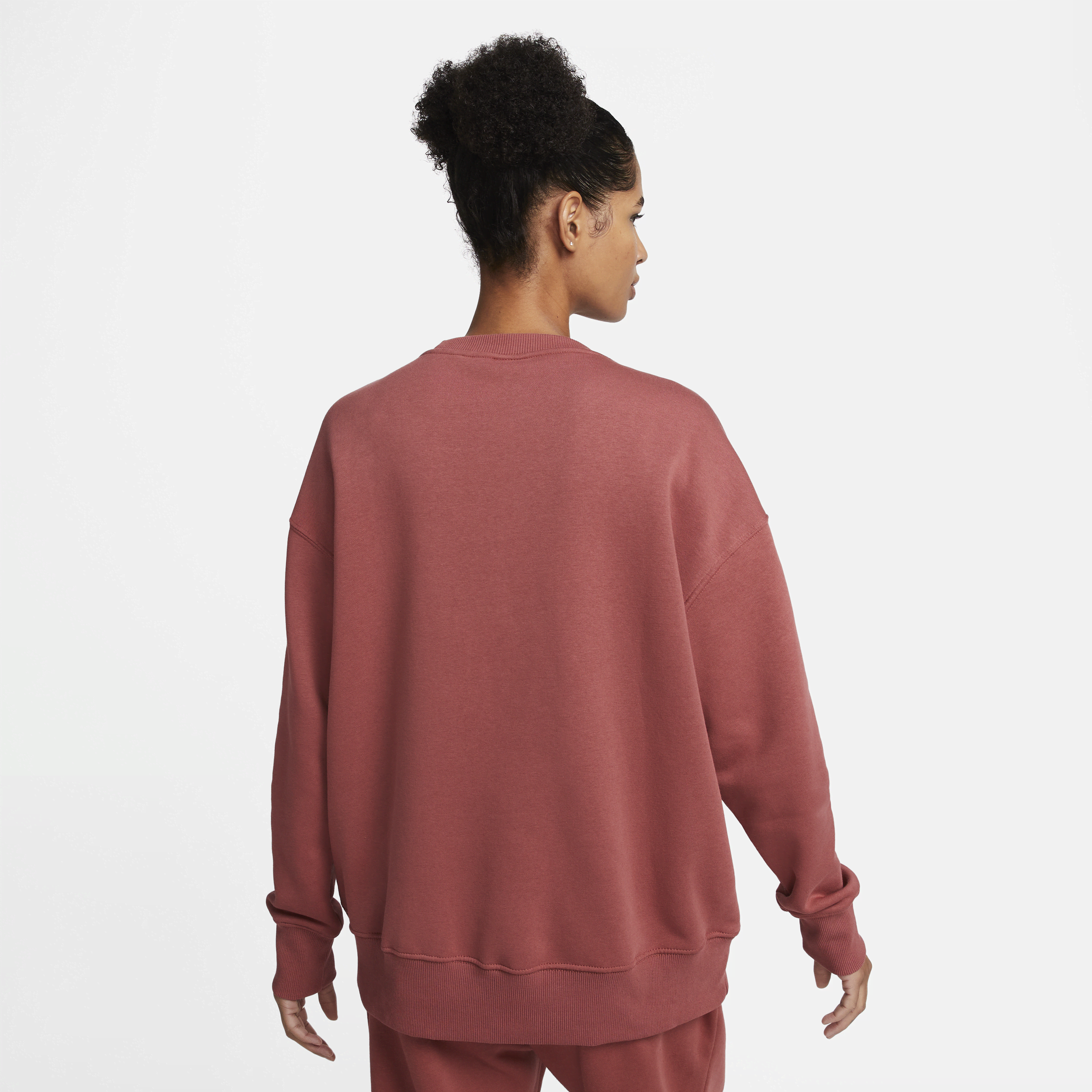 Nike Sportswear Phoenix Fleece Women's Oversized Crew-Neck Sweatshirt - Red, FB9960-691