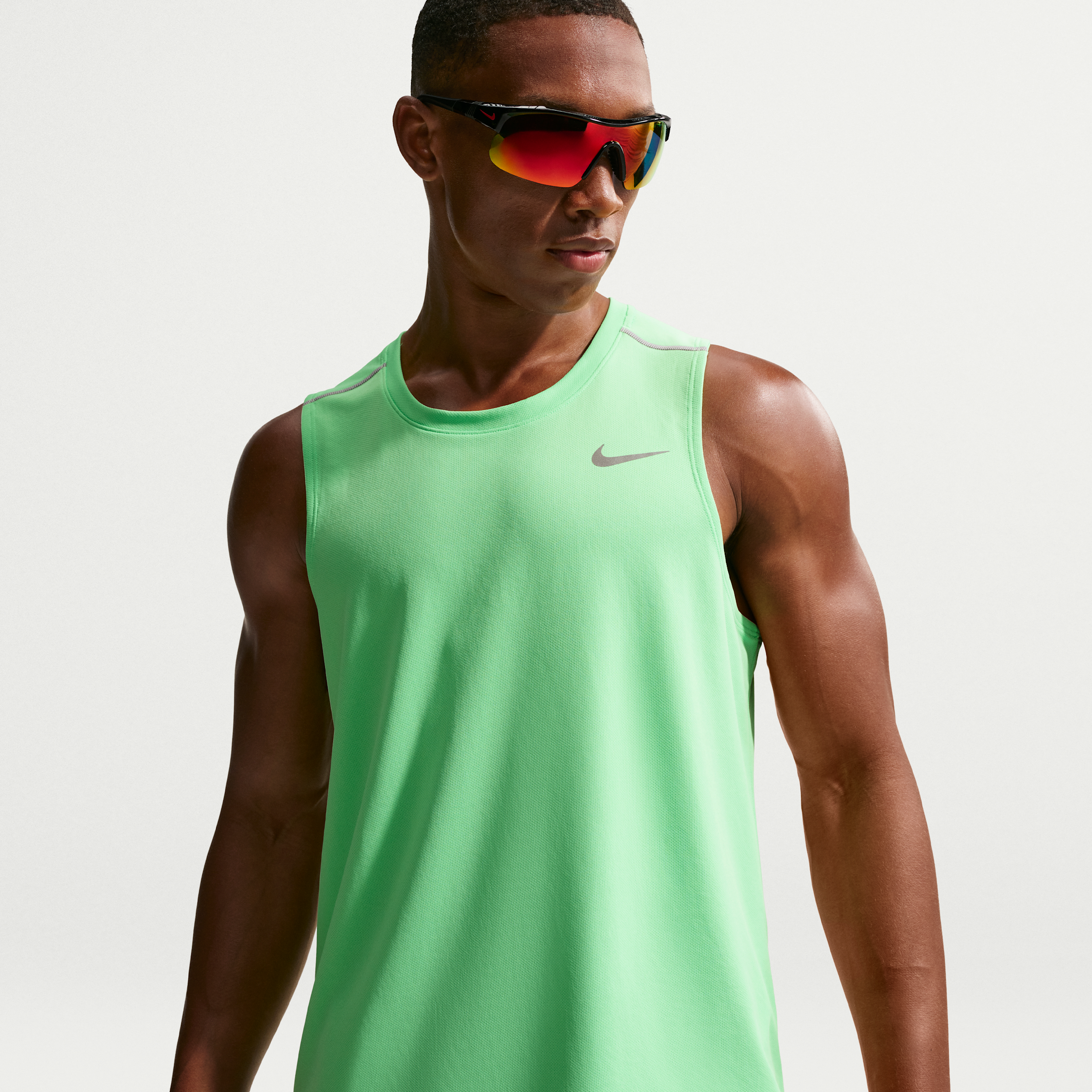 Nike Miler Dri-FIT-løbetanktop til mænd - grøn