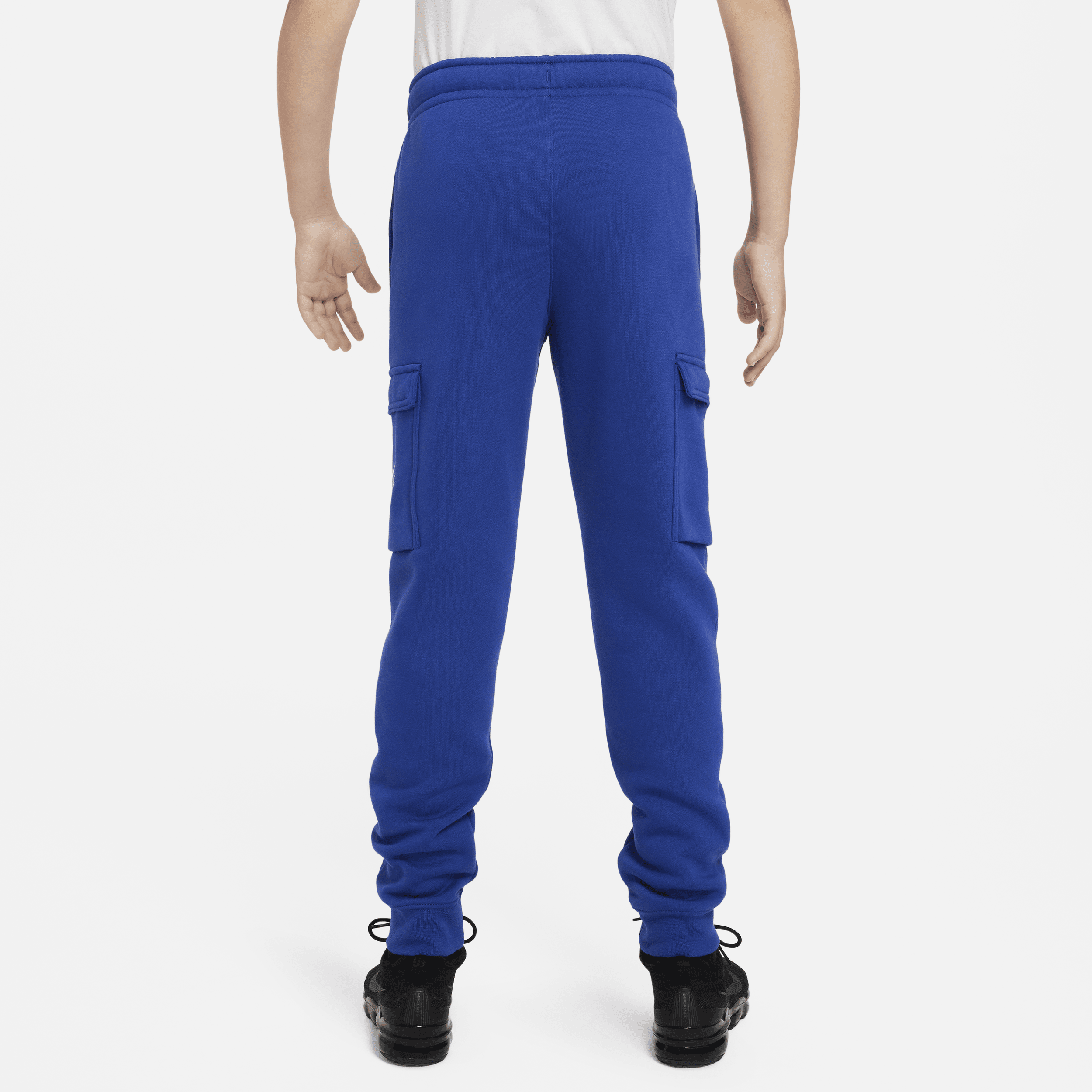 Nike Sportswear cargobroek van fleece met graphic voor jongens Blauw