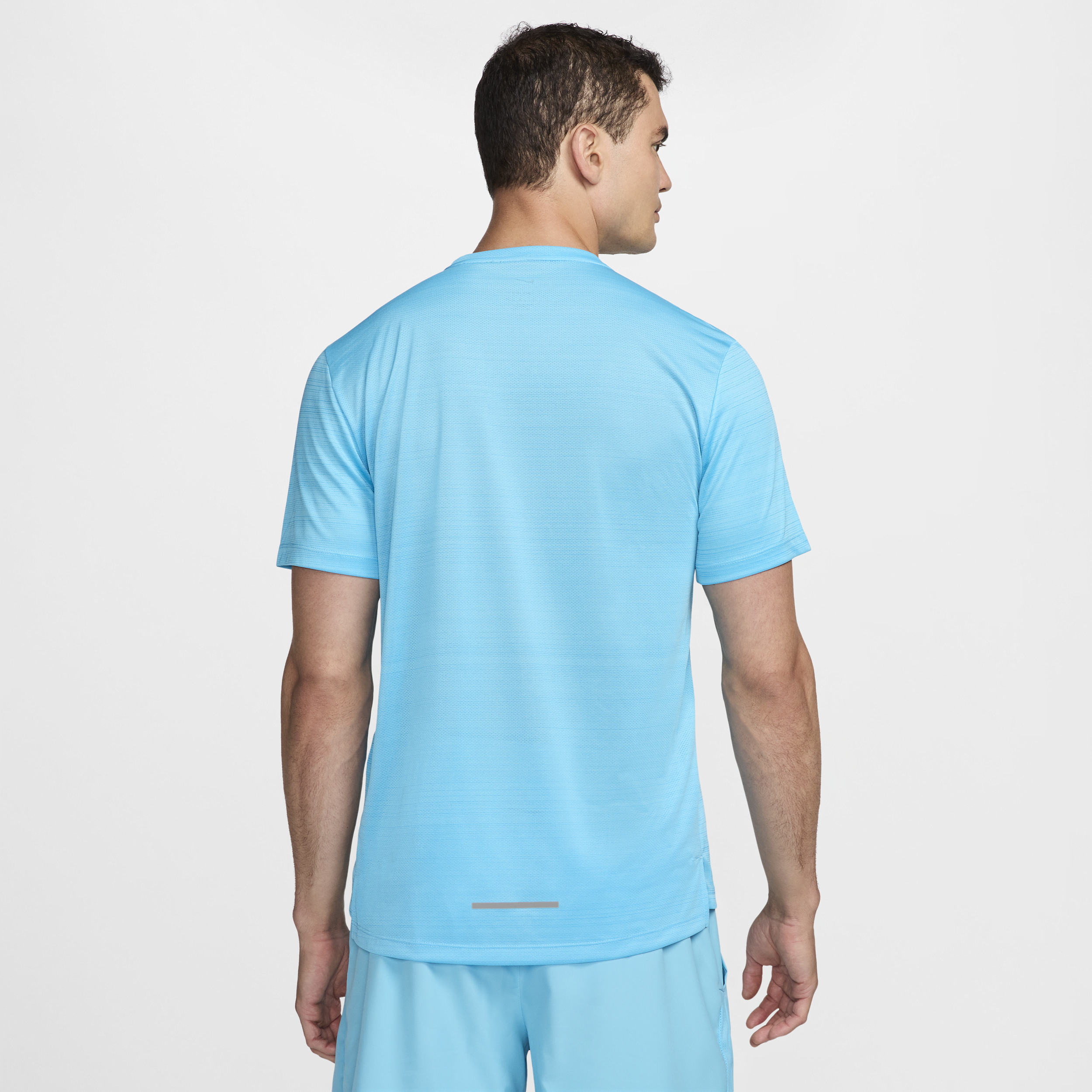 Haut de running à manches courtes Nike Miler pour Homme - Bleu