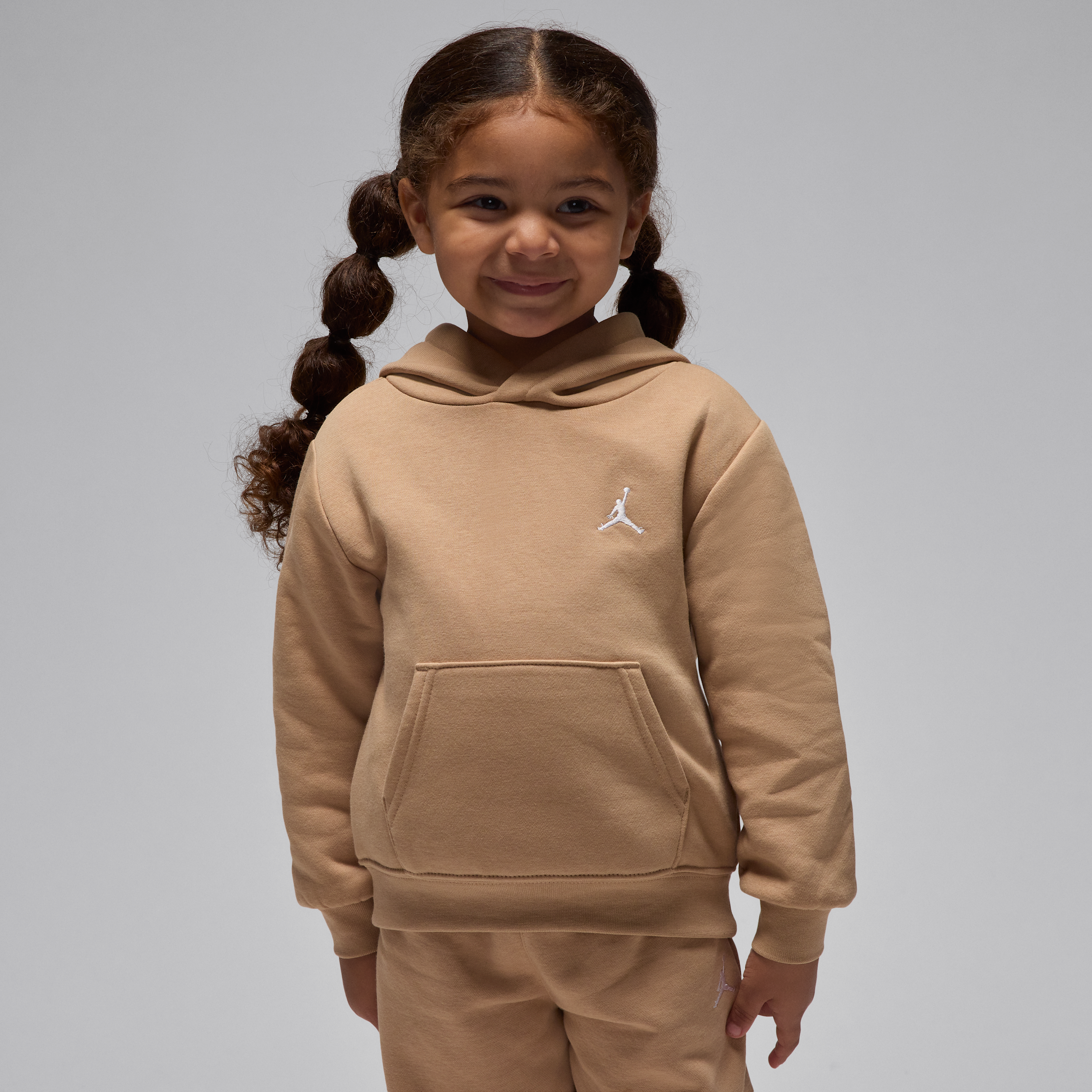 Thumbnail - Jordan Brooklyn Fleece 2-teiliges Hoodie-Set (Kleinkinder) - Braun