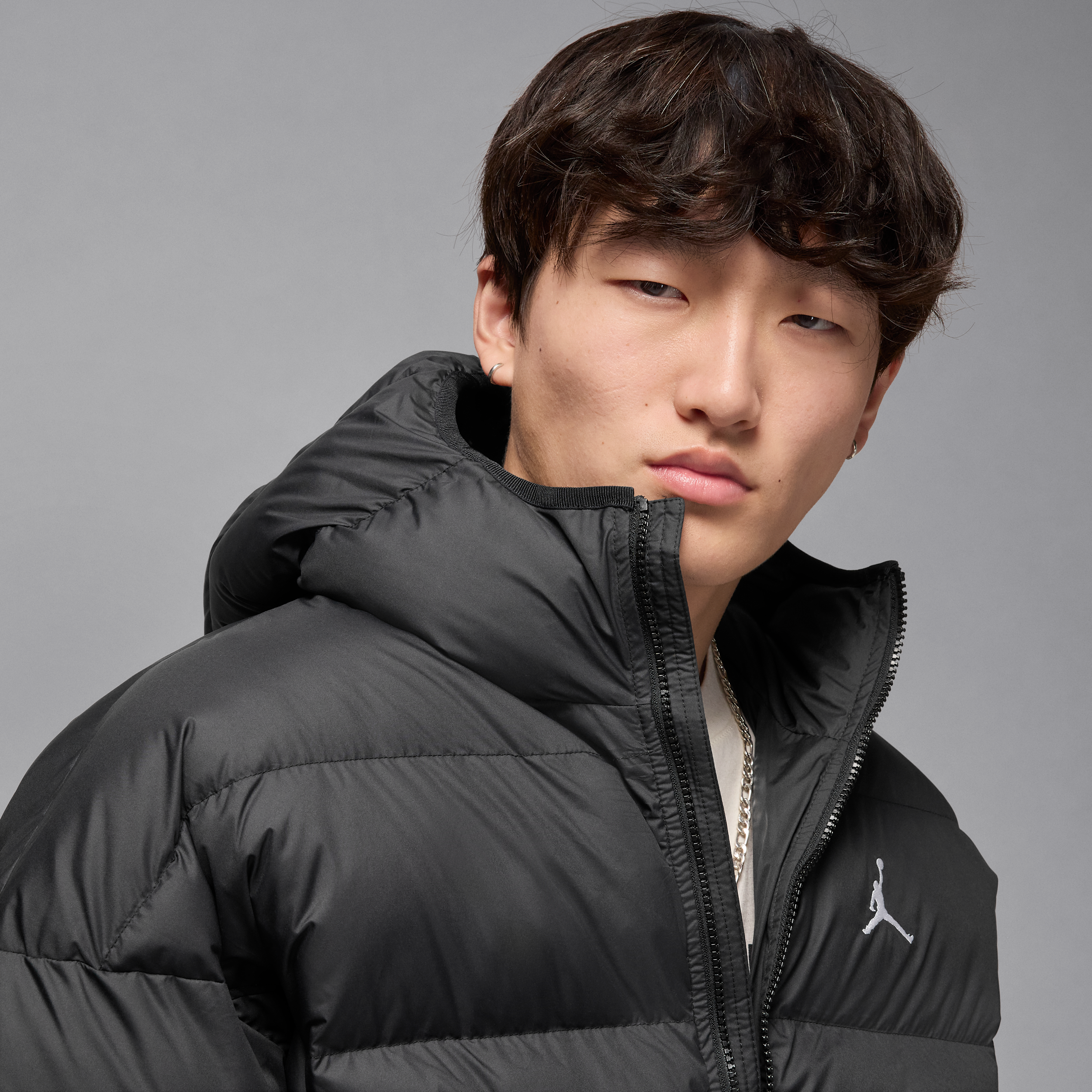 Thumbnail - Jordan Brooklyn Therma-FIT Puffer-Jacke (Herren) - Schwarz