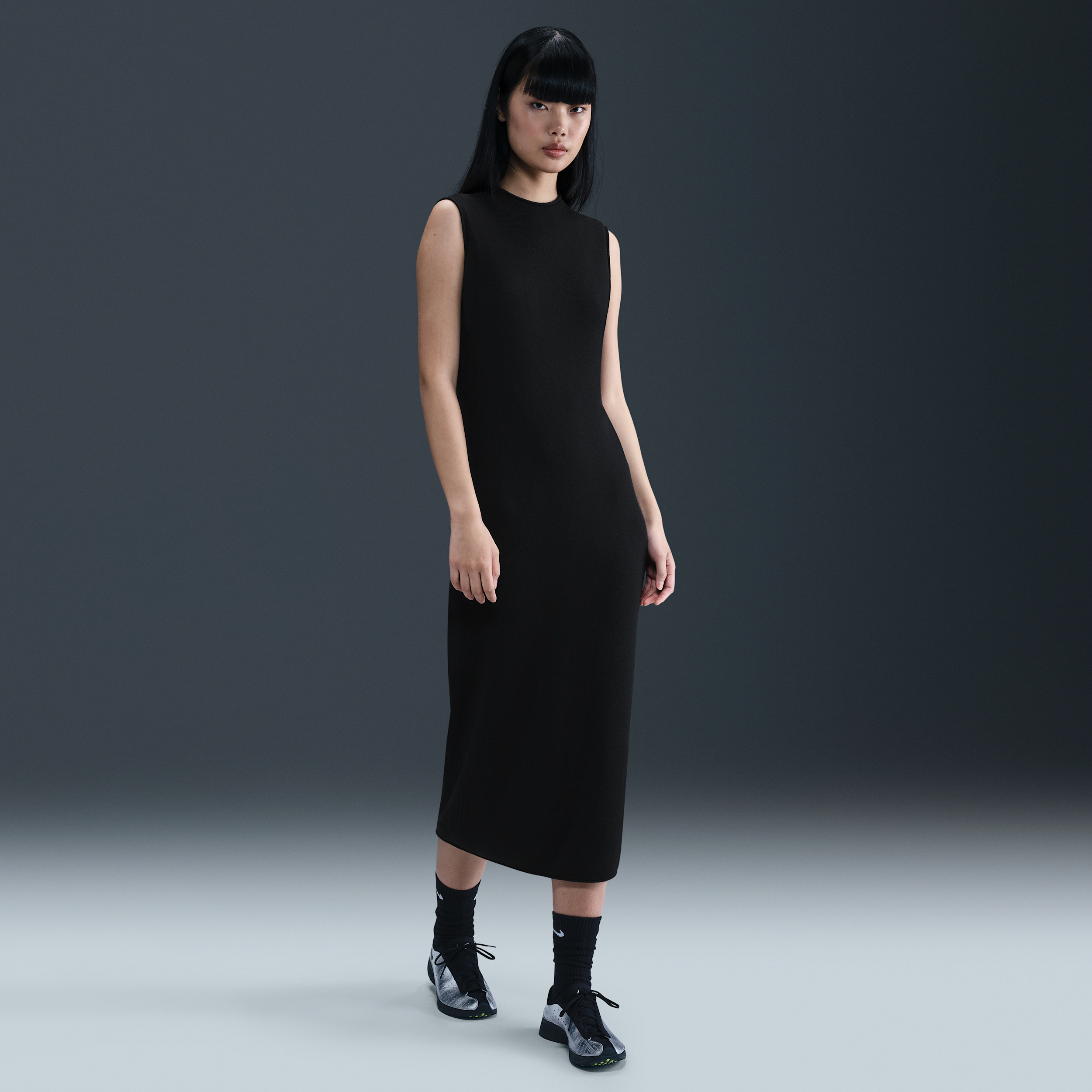 Thumbnail - Nike Wool Classics Strickkleid - Schwarz