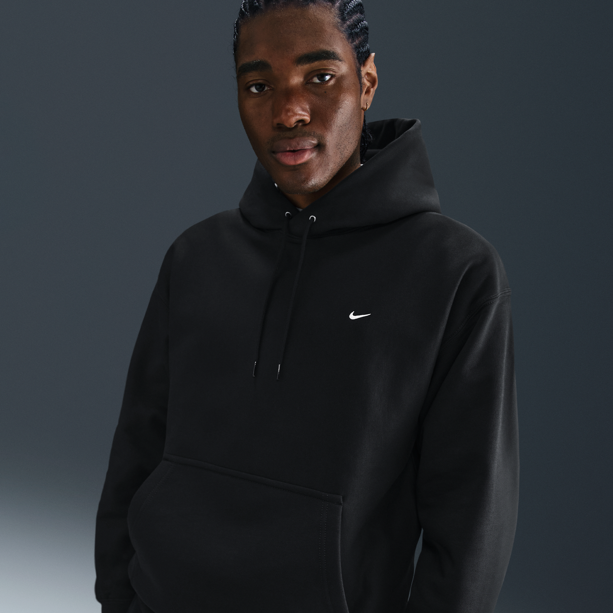 Thumbnail - Nike Solo Swoosh Hoodie (Herren) - Schwarz