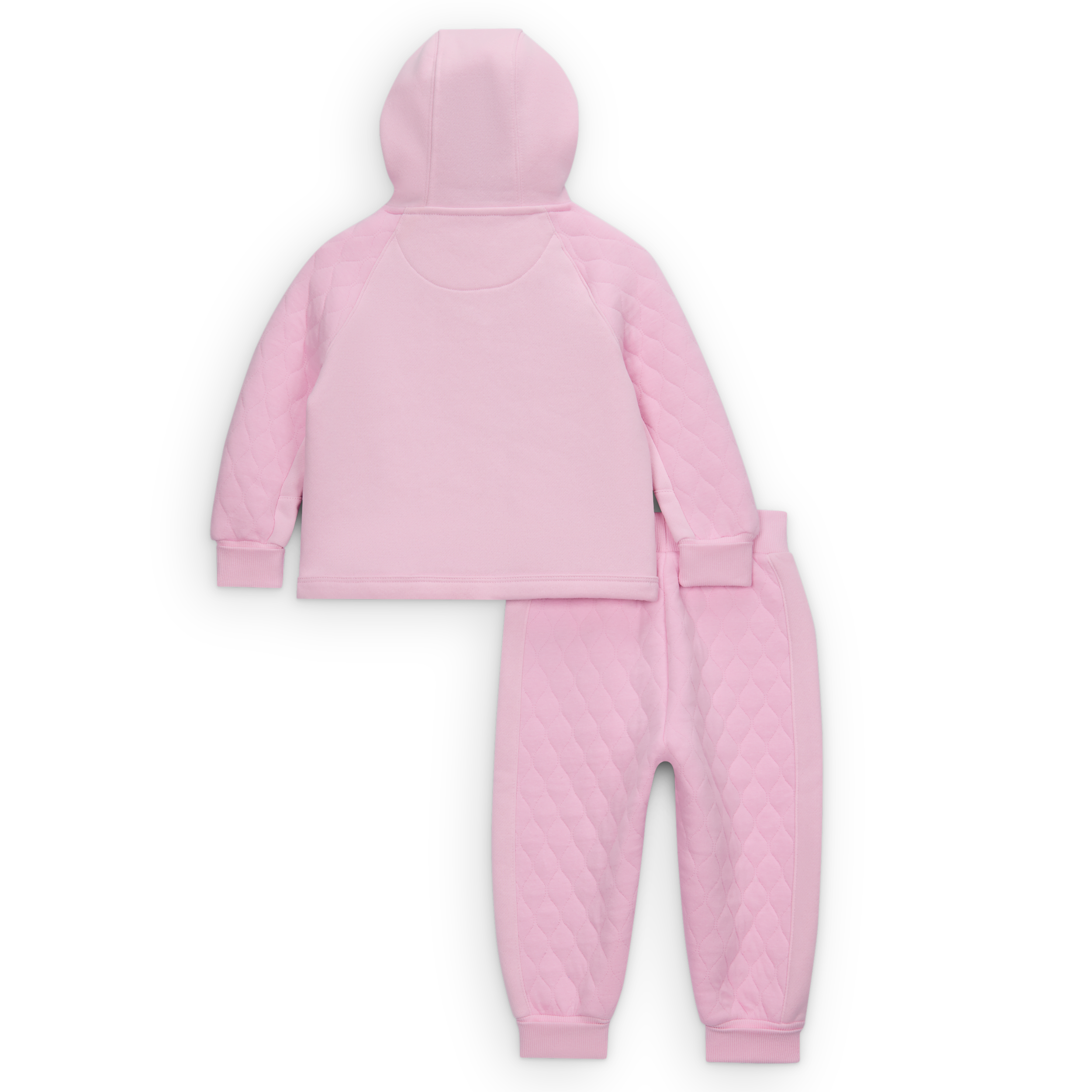 Thumbnail - Nike Ready, Set! 2-teiliges Jogger-Set mit Kapuze für Babys (12–24 M) - Pink