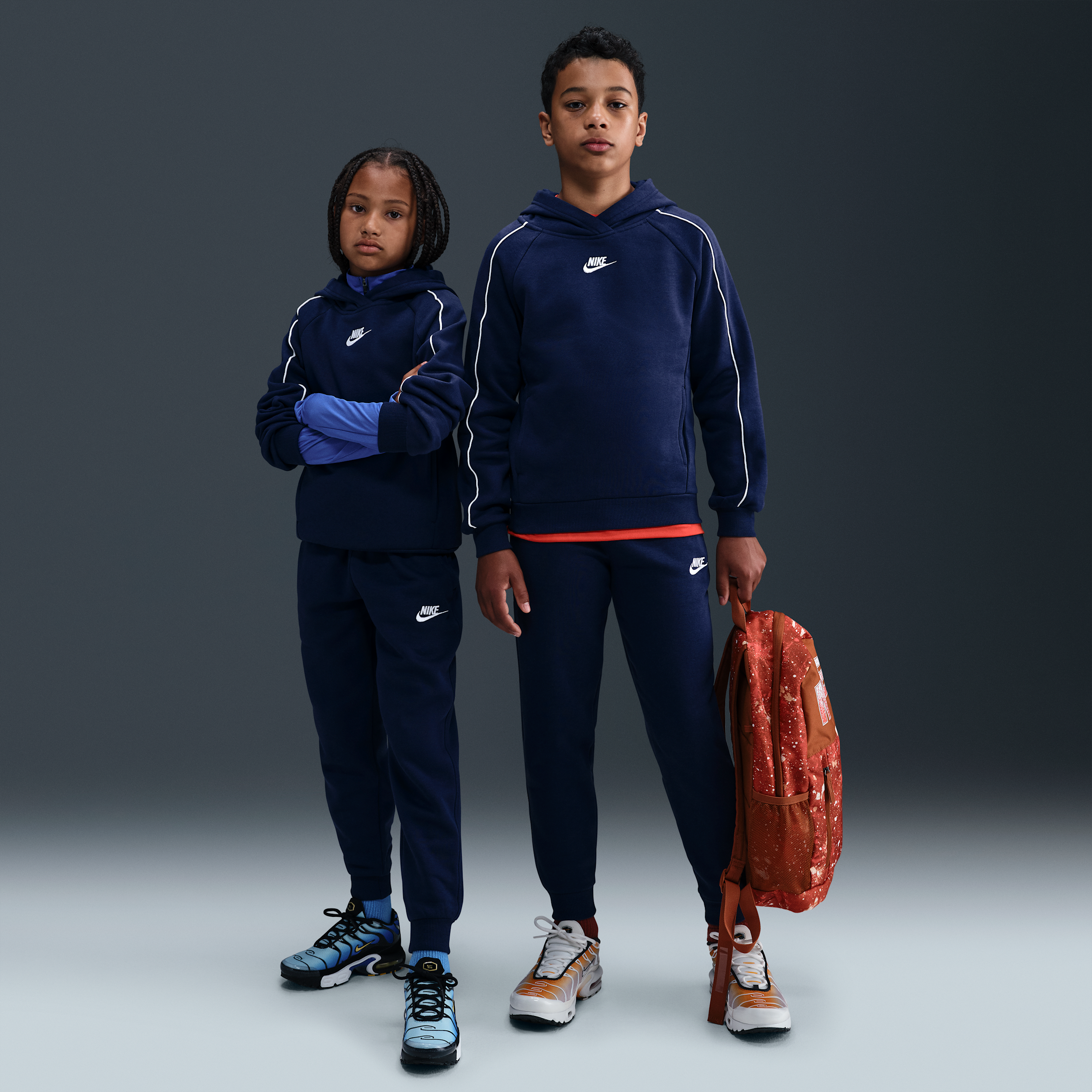 Nike Sportswear Club Fleece trainingspak met capuchon voor kids Blauw
