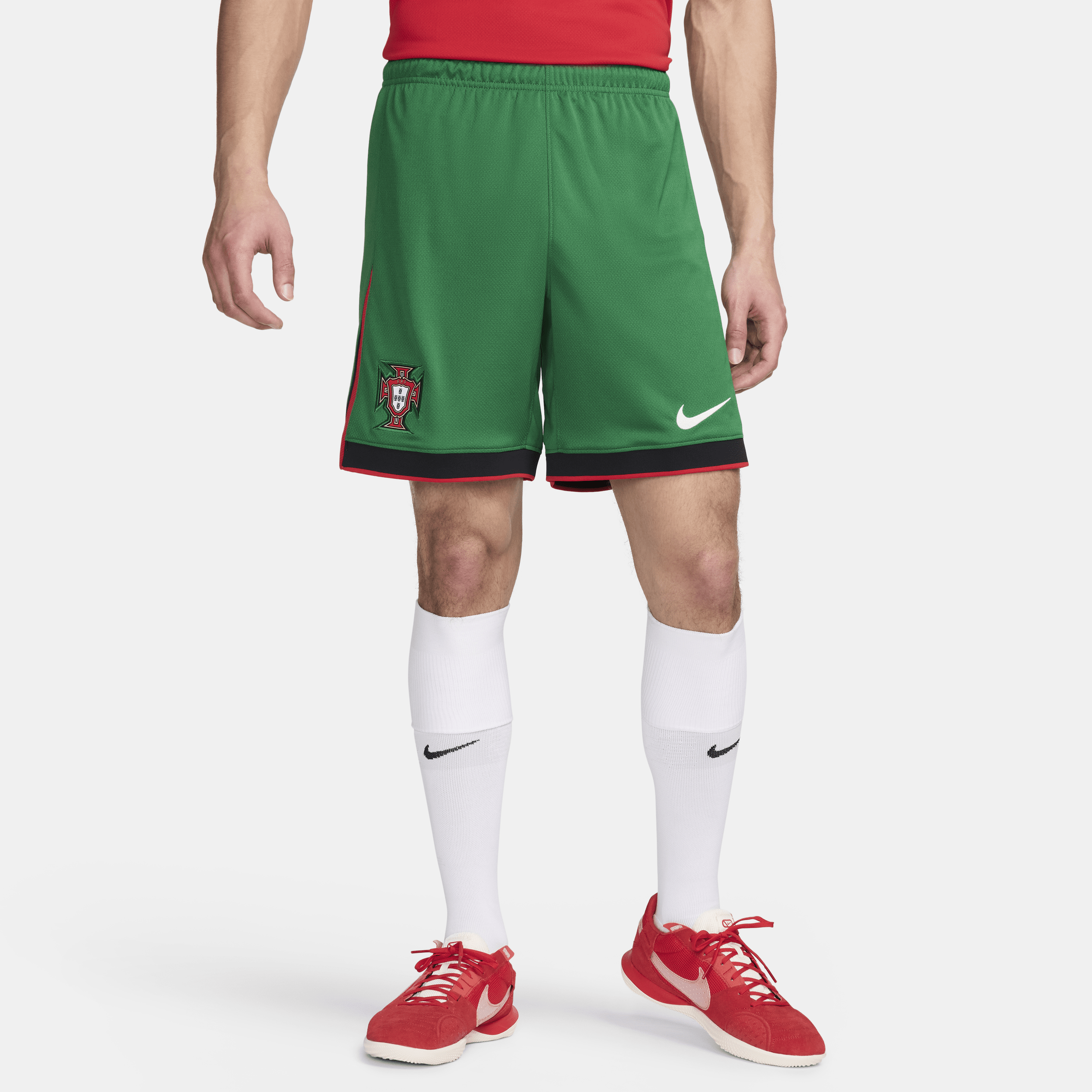 Nike Portugal 2024 Stadium Thuis Dri-FIT replica-voetbalshorts voor heren Groen