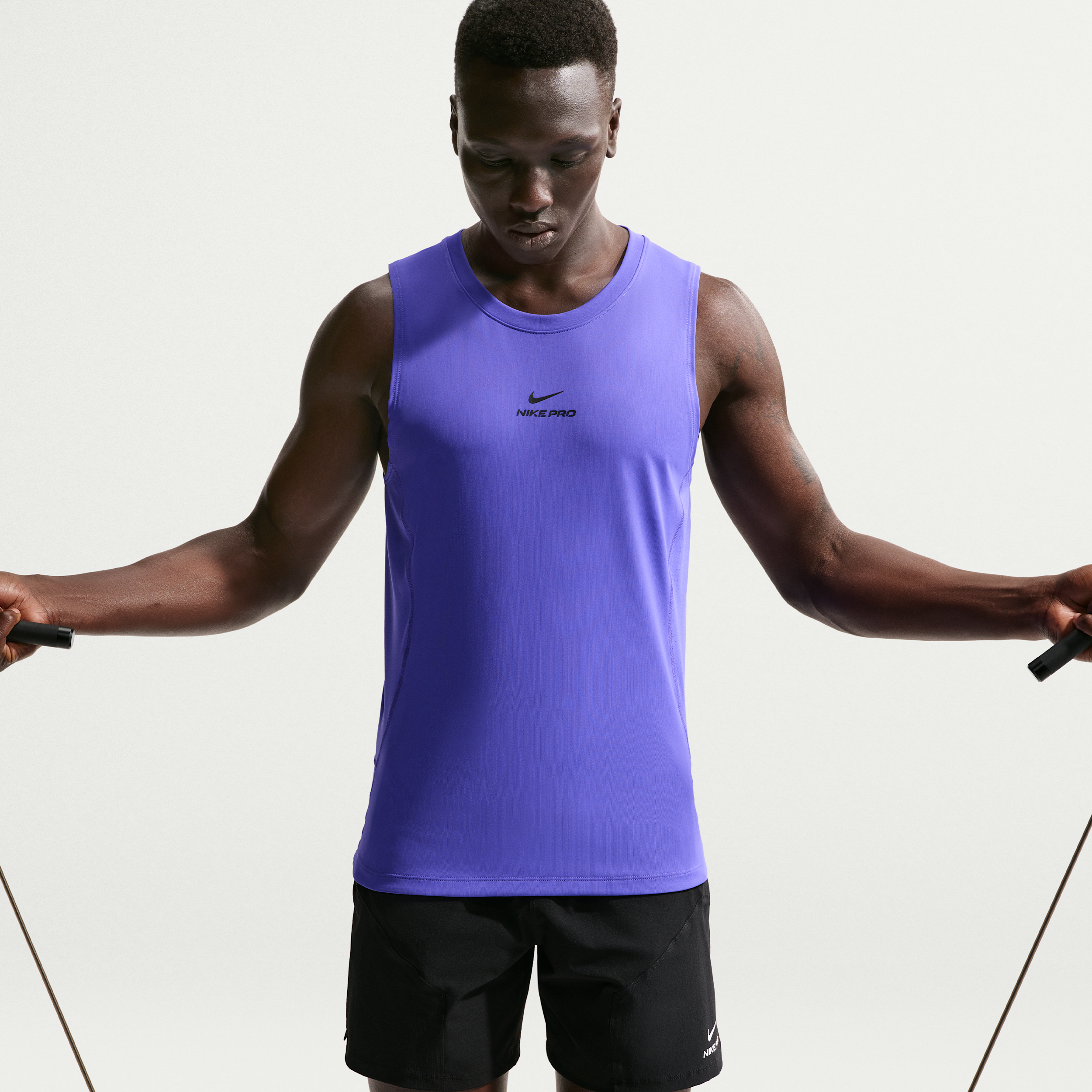 Thumbnail - Nike Pro Dri-FIT Trainings-Tanktop (Herren) - Lila