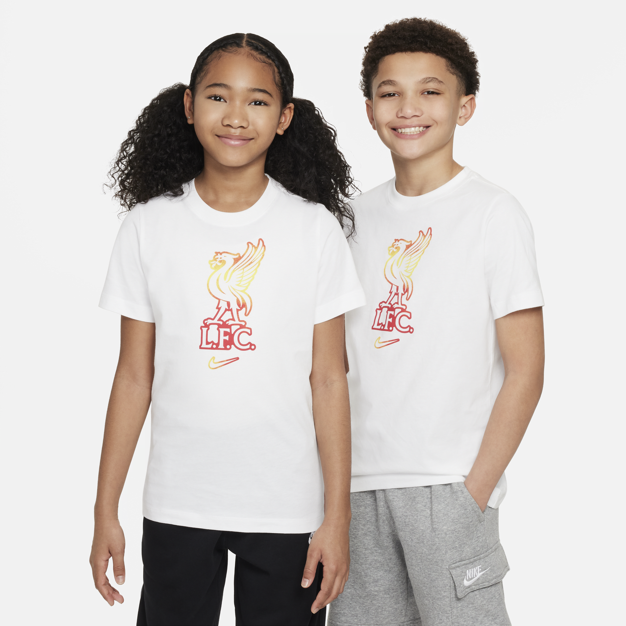 Nike Liverpool FC voetbalshirt voor kids Wit