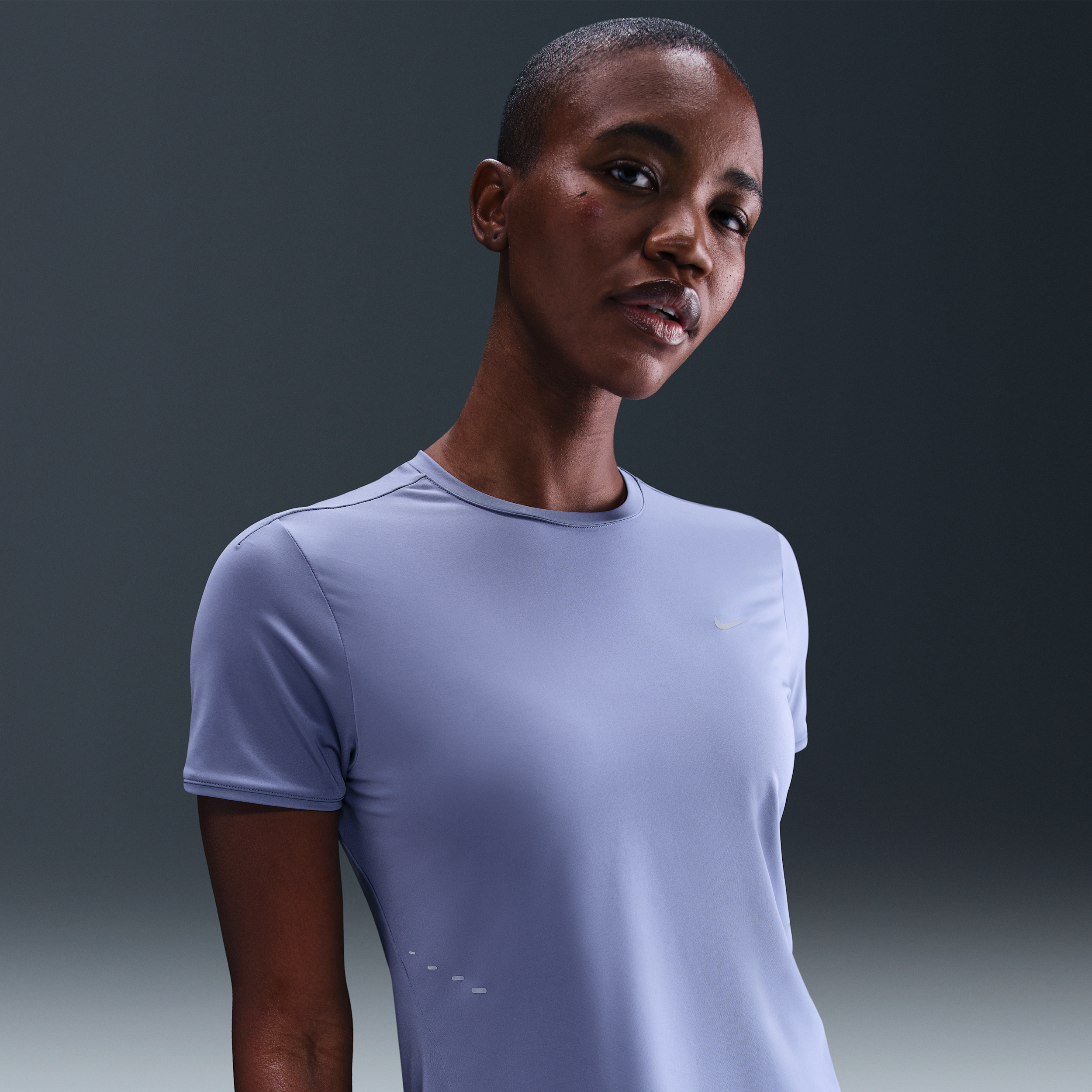 Thumbnail - Nike Swift Dri-FIT Kurzarm-Laufoberteil (Damen) - Blau