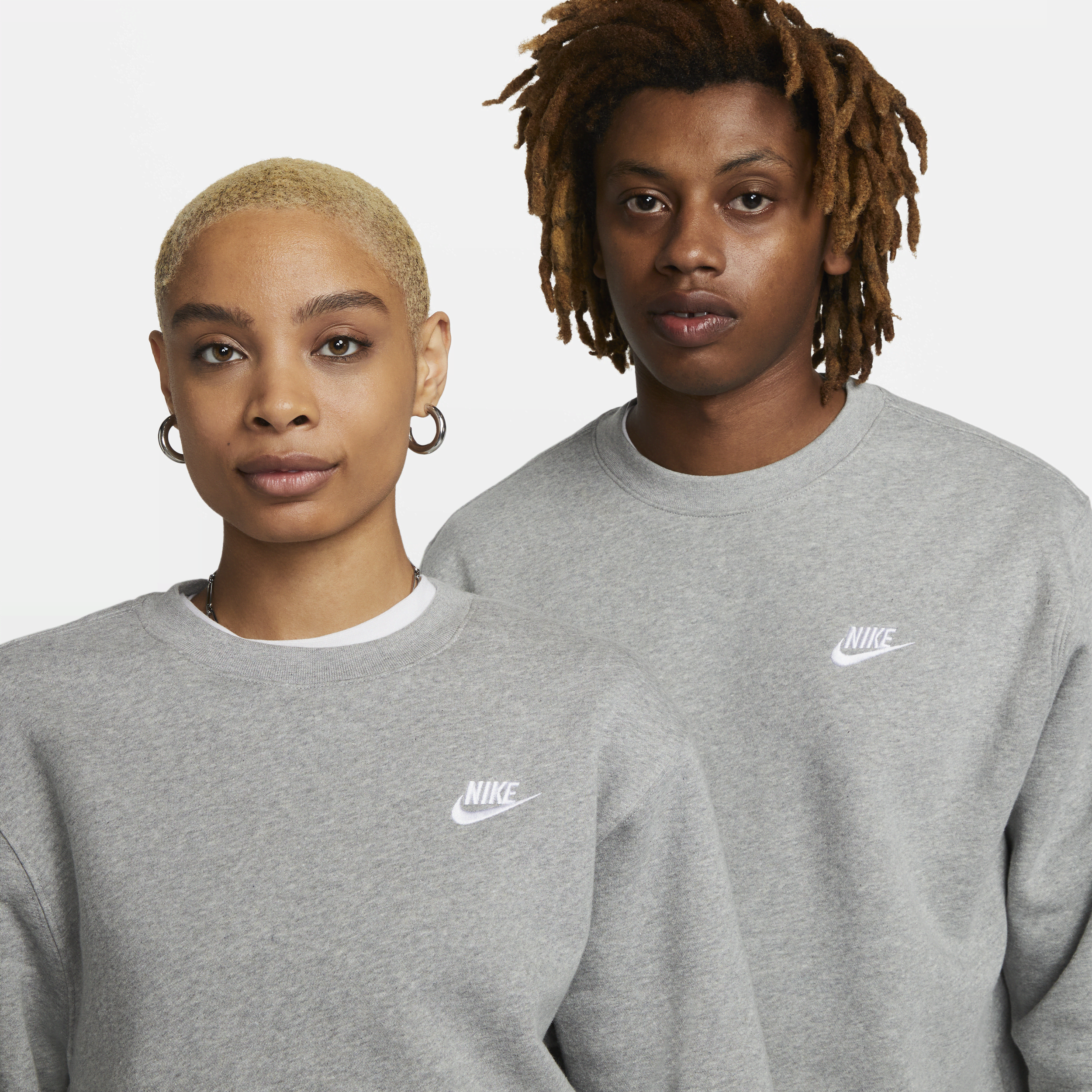 Haut Nike Sportswear Club Fleece pour Homme - Gris