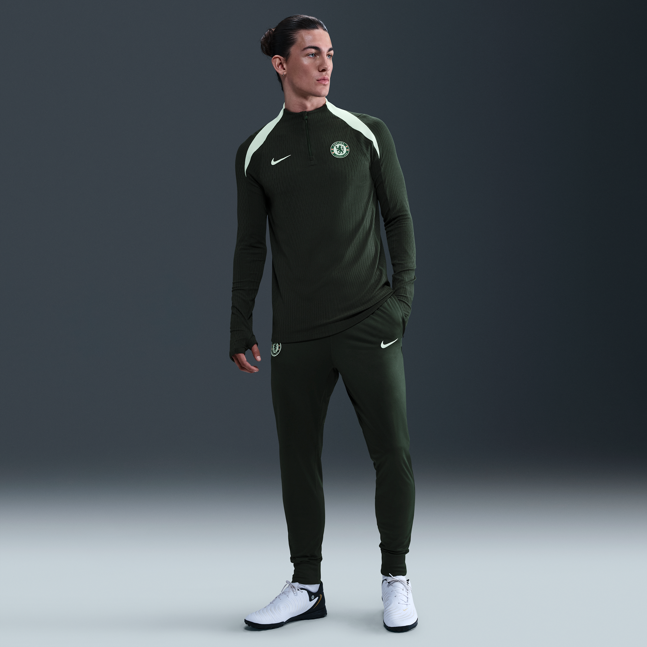 Nike Chelsea FC Strike  Dri-FIT knit voetbaltrainingsbroek voor heren - Groen