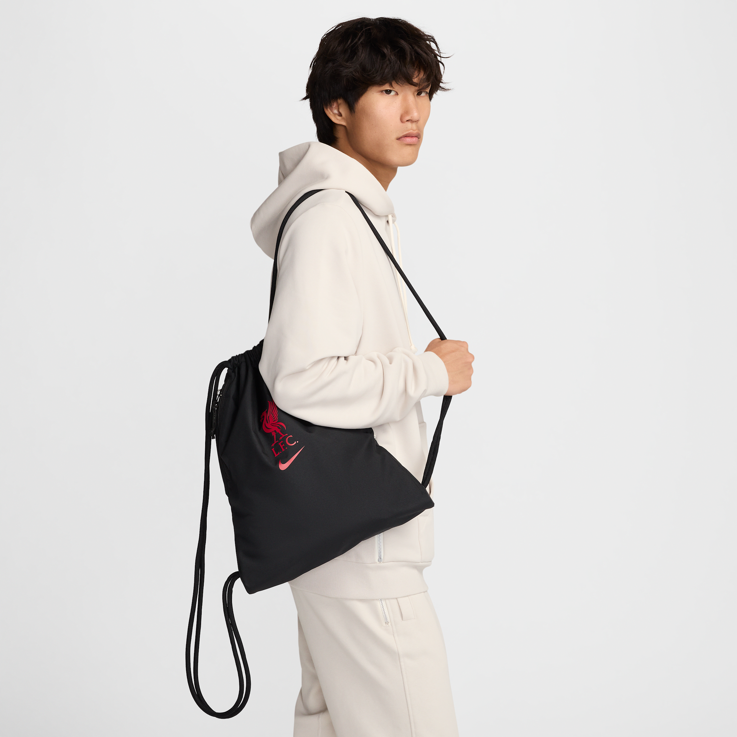 Sac avec cordon de serrage Liverpool F.C. Heritage (13 L) - Noir