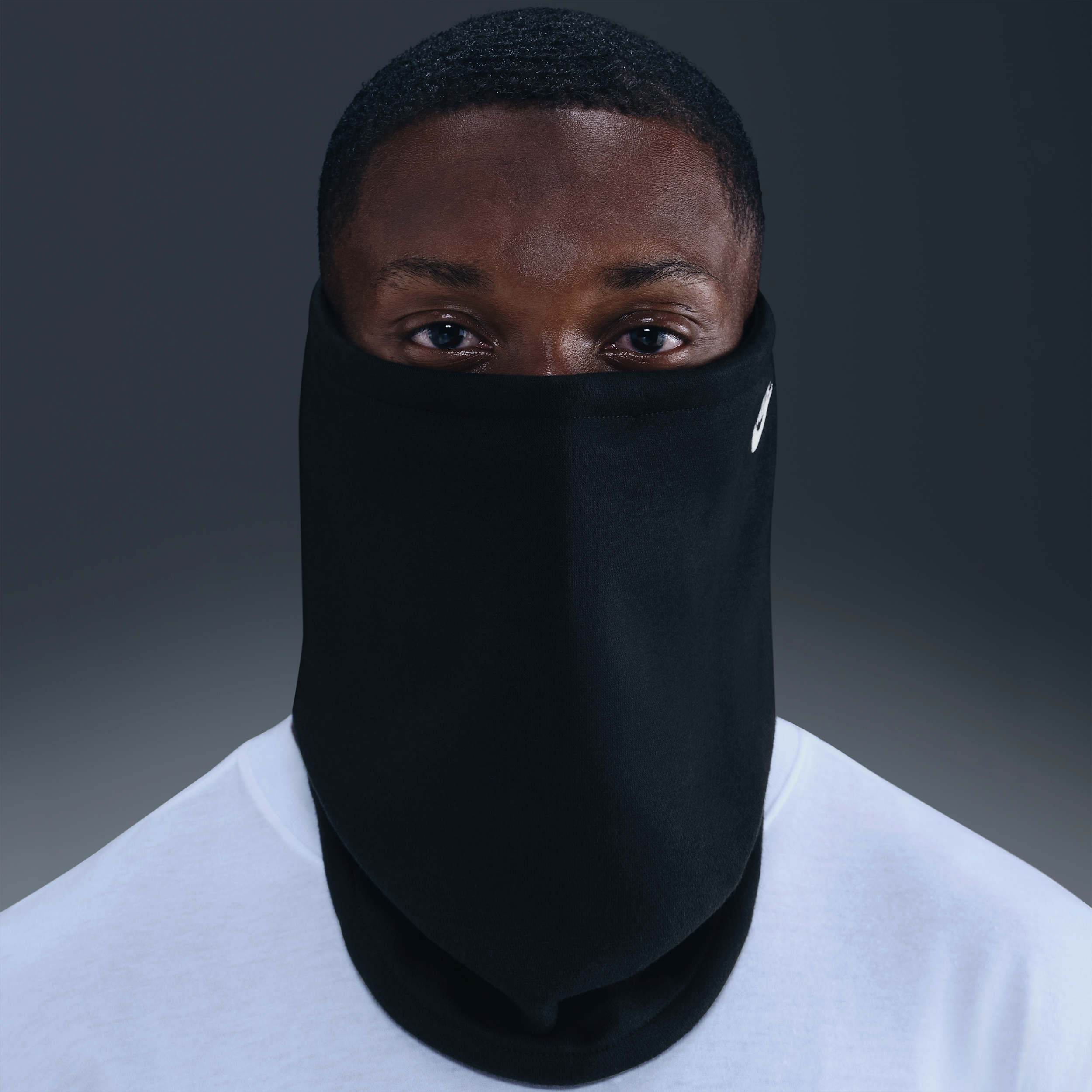 Scaldacollo reversibile Nike Club Fleece - Nero