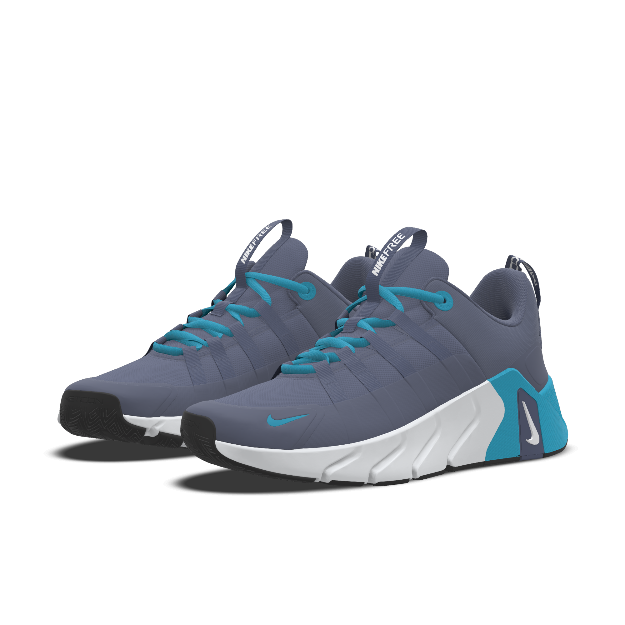Chaussure de training personnalisable Nike Free Metcon 7 By You pour homme - Bleu nouveauté