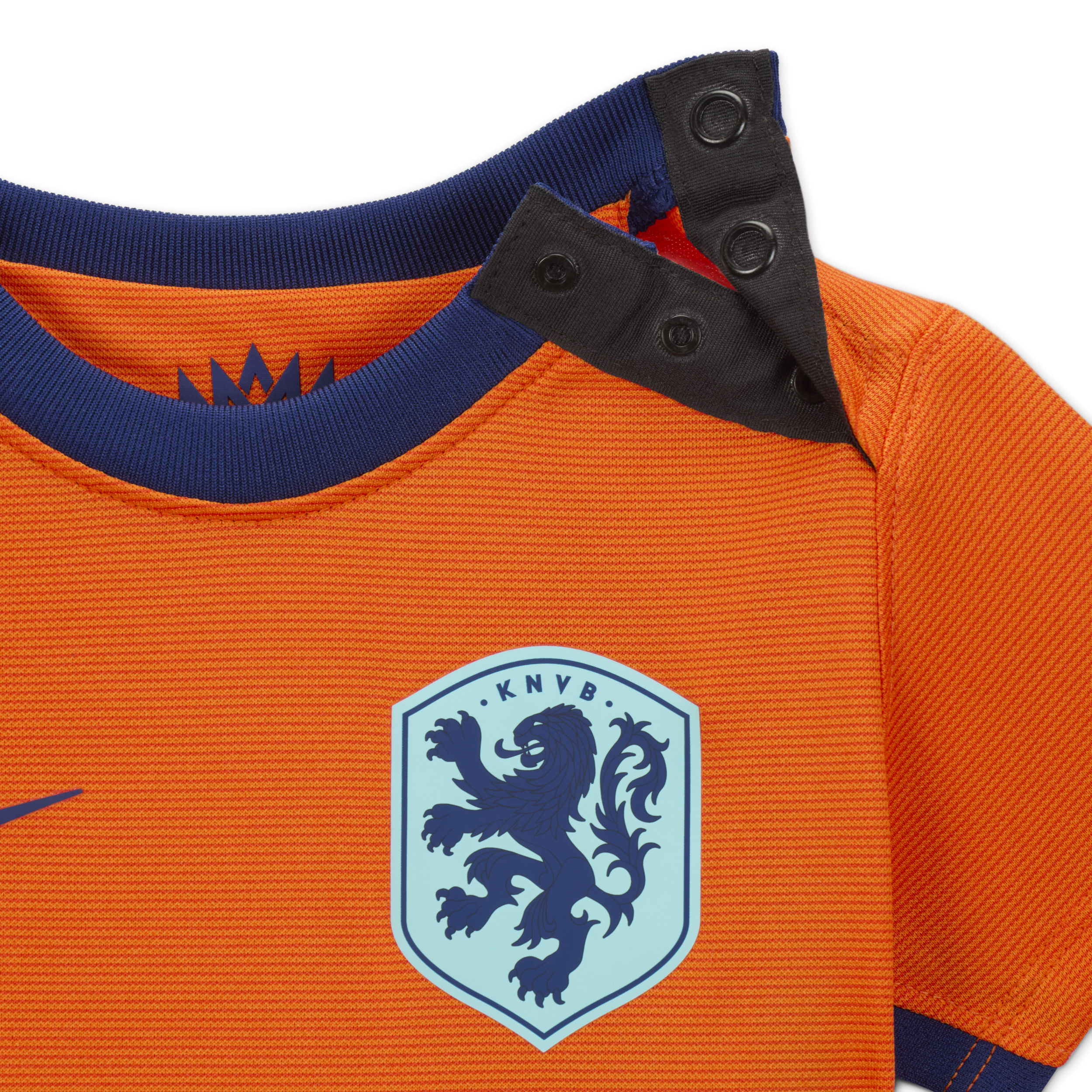 Nike Nederland 2024 Stadium Thuis driedelig replicavoetbaltenue voor baby's peuters Oranje