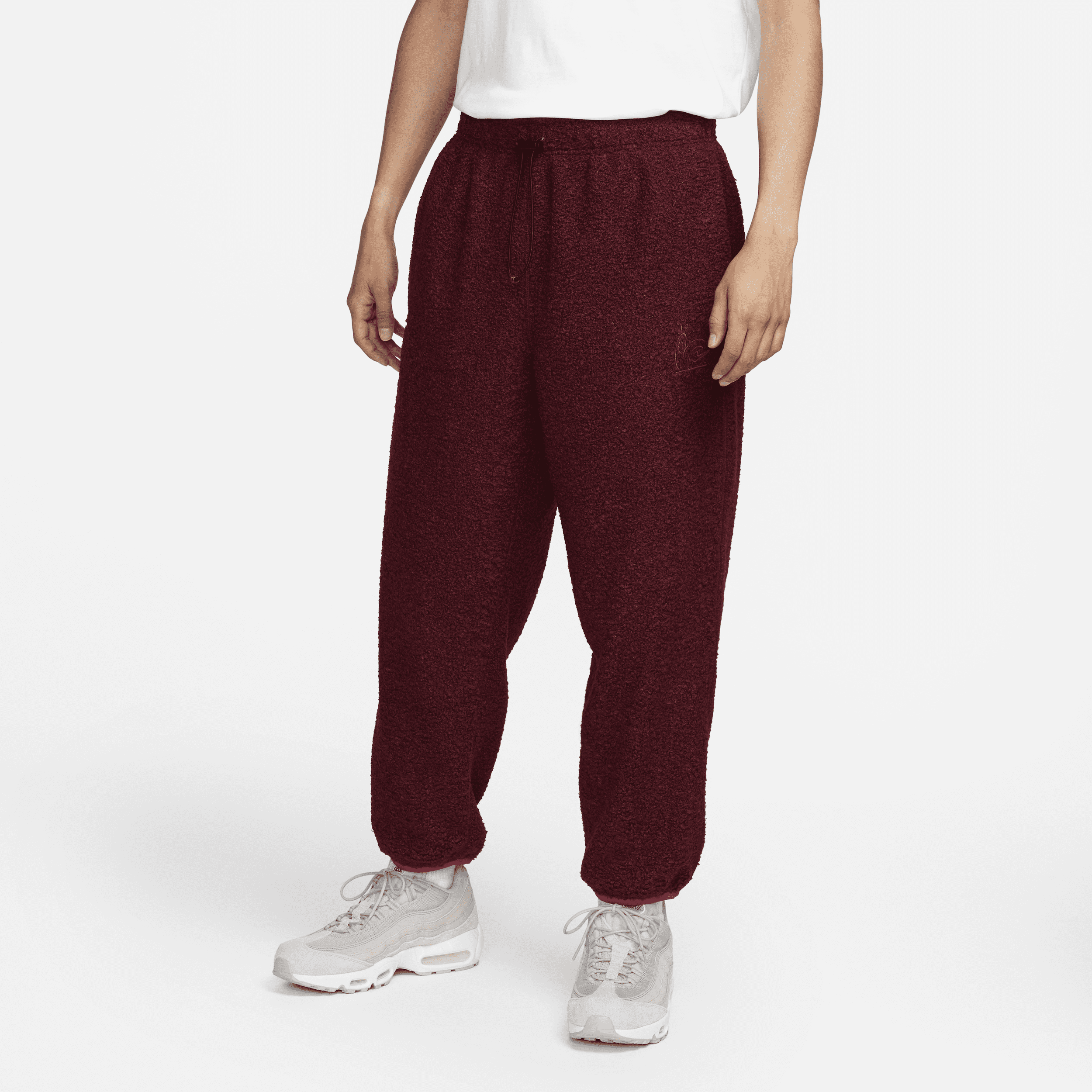 Męskie spodnie zimowe z podszewką Nike Sportswear - Czerwony