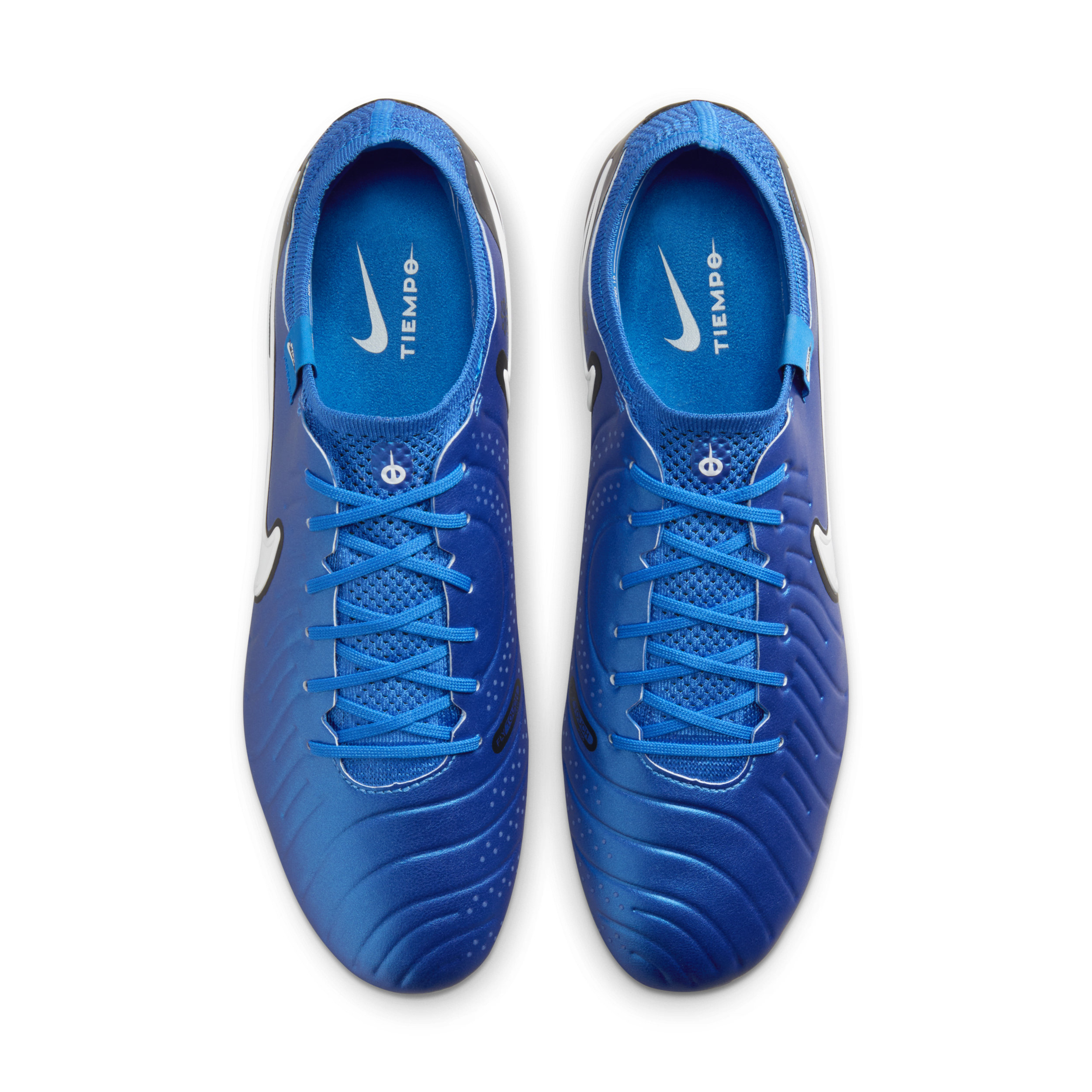 Chaussure de foot basse à crampons pour terrain sec Nike Tiempo Legend 10 Elite - Bleu