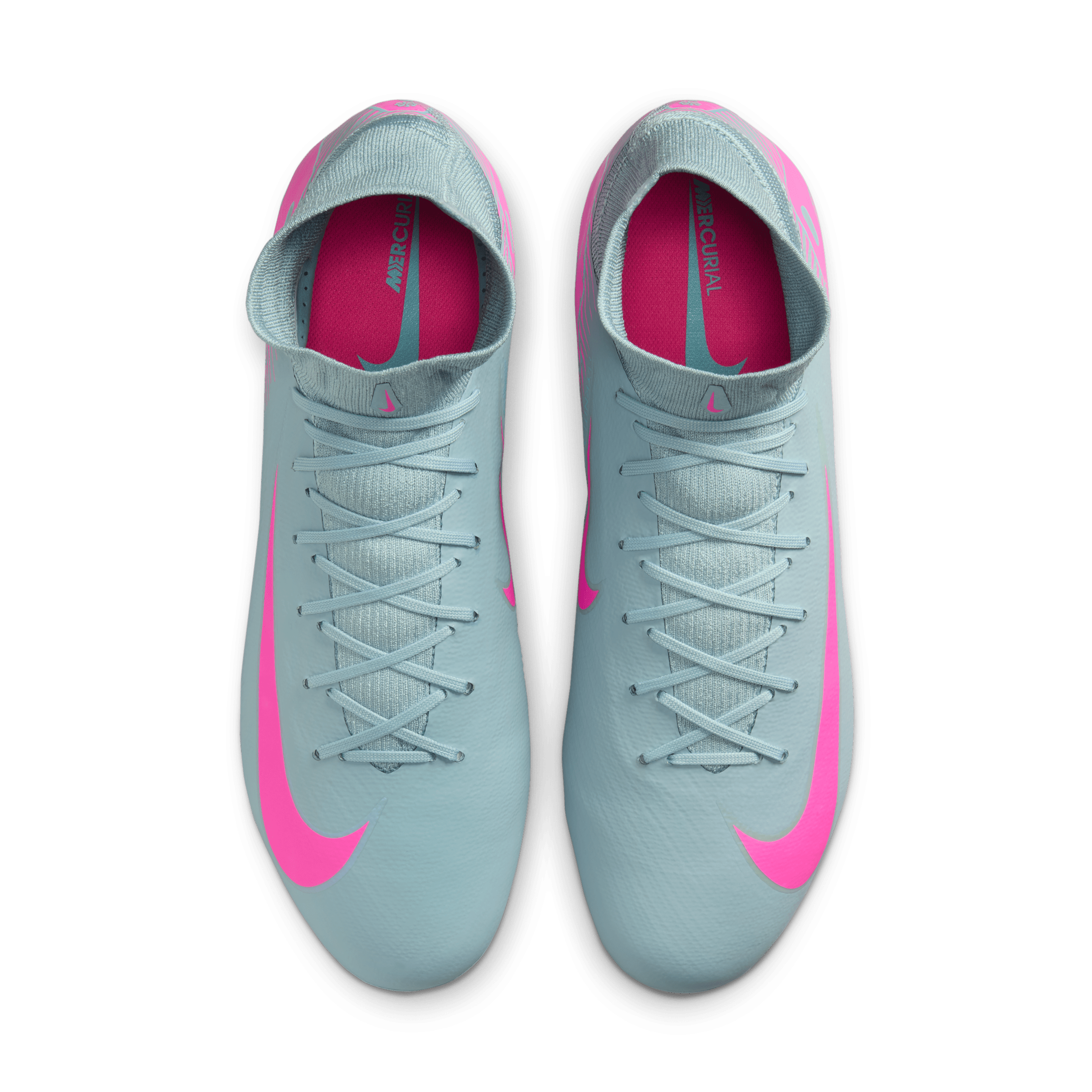 Chaussure de foot montante à crampons FG Nike Mercurial Superfly 10 Pro - Gris