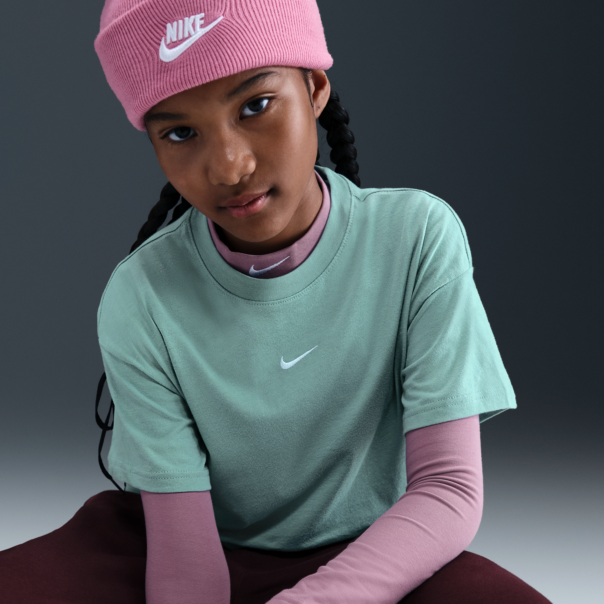 Thumbnail - Nike Essential T-Shirt (ältere Kinder, Mädchen) - Grün