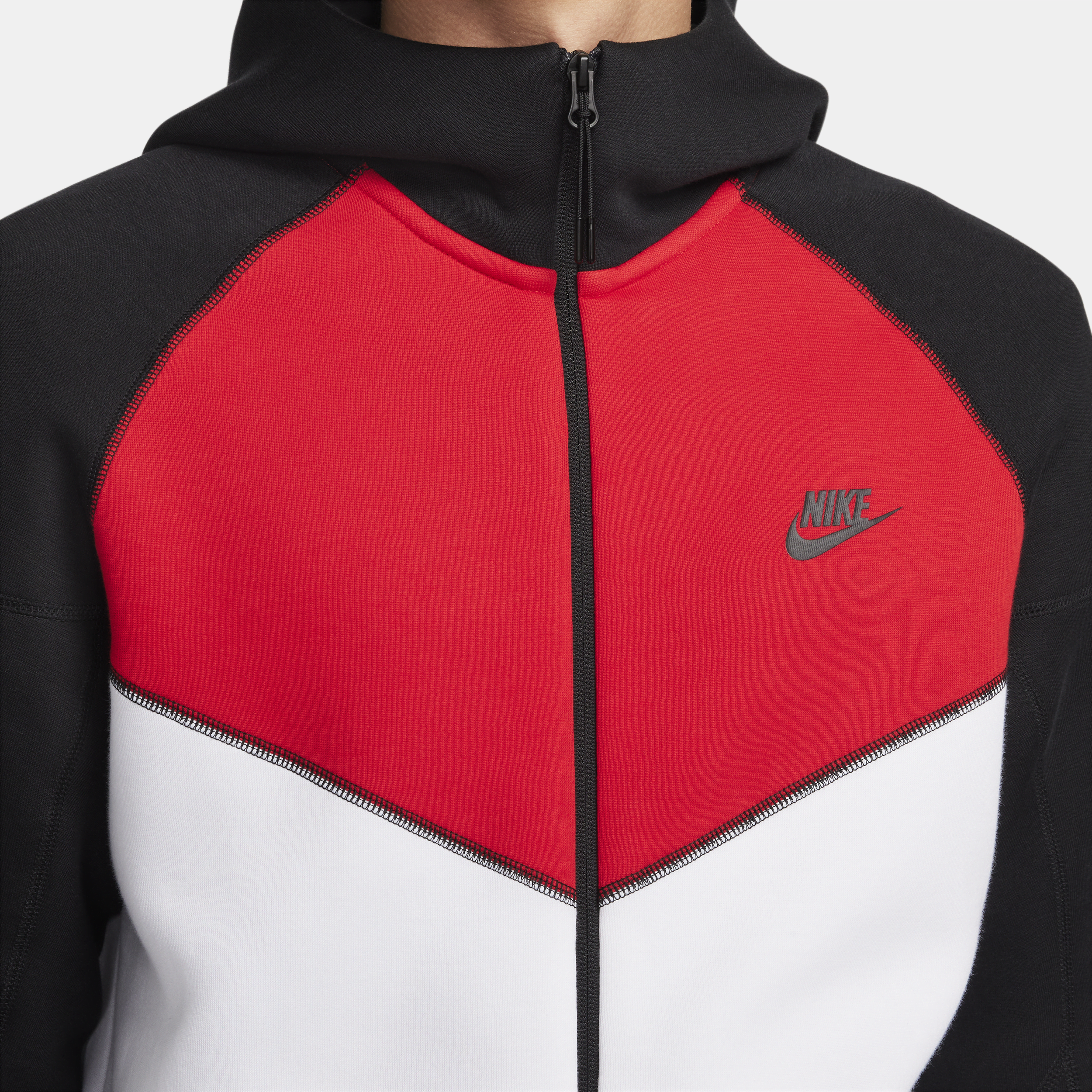 Nike Sportswear Tech Fleece Windrunner hoodie met rits voor heren Wit