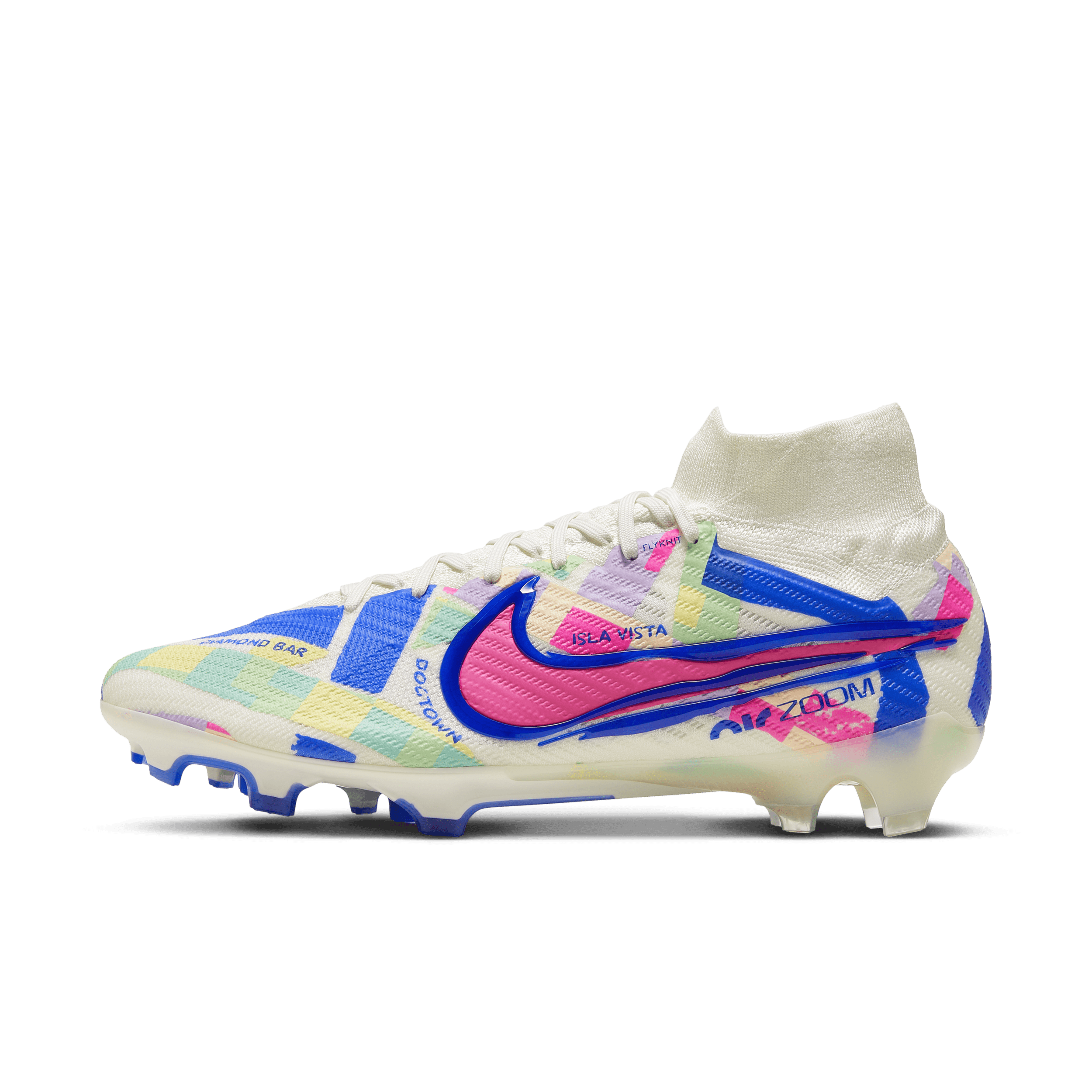 nike mercurial superfly 8 fg white multicolor