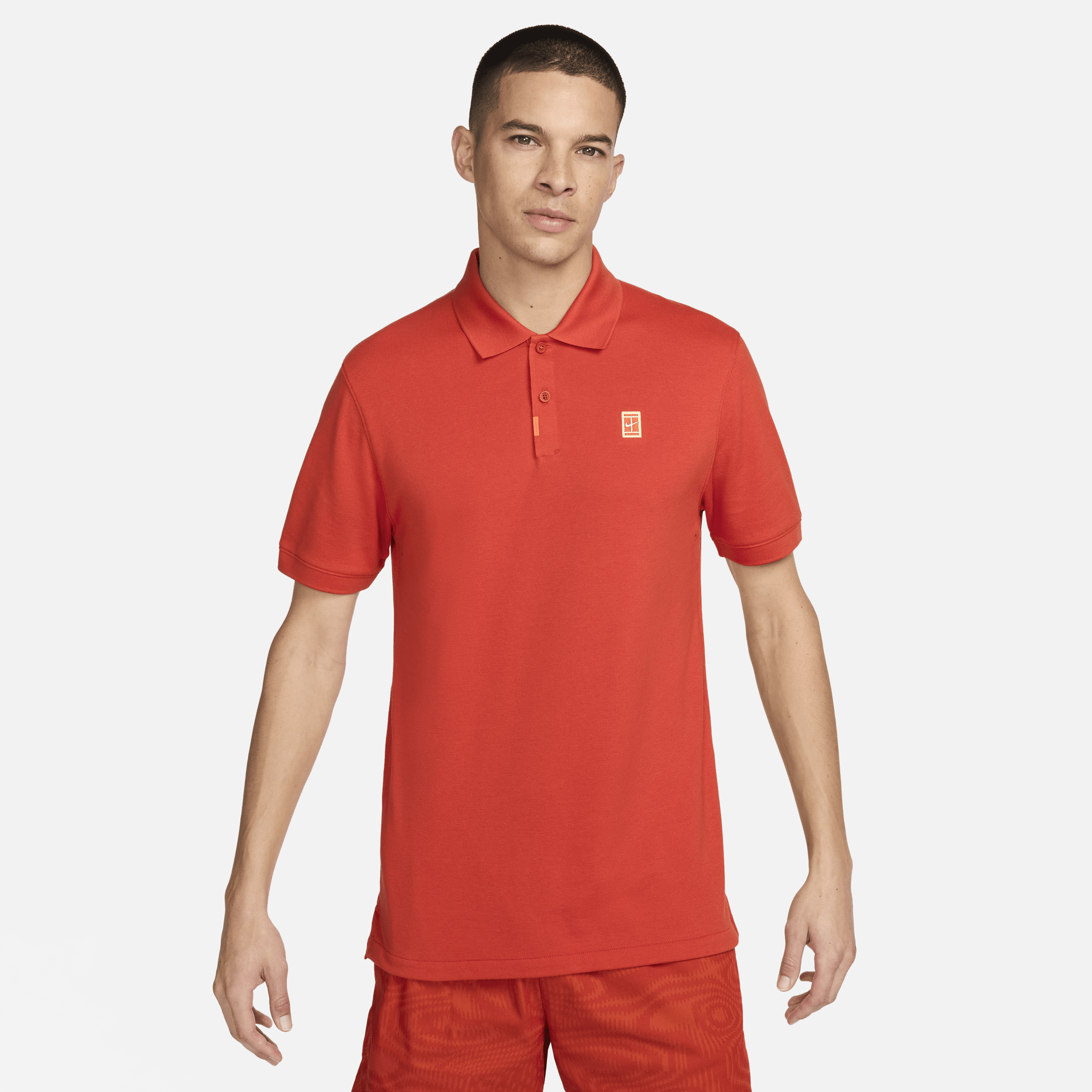 Image of The Nike Polo met aansluitende pasvorm voor heren - Oranje