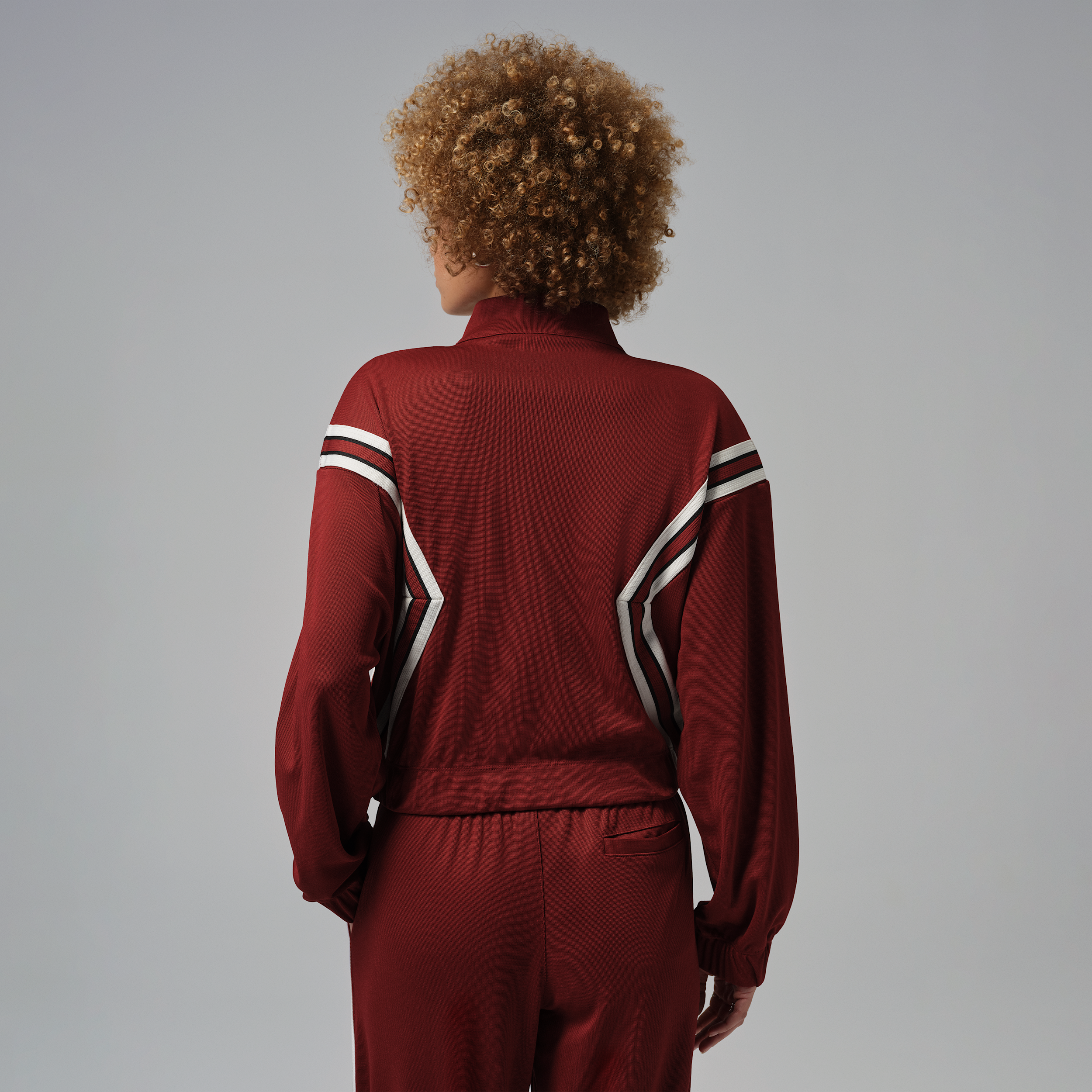 Thumbnail - Jordan Brooklyn Track-Jacket mit durchgehendem Reißverschluss (Damen) - Rot