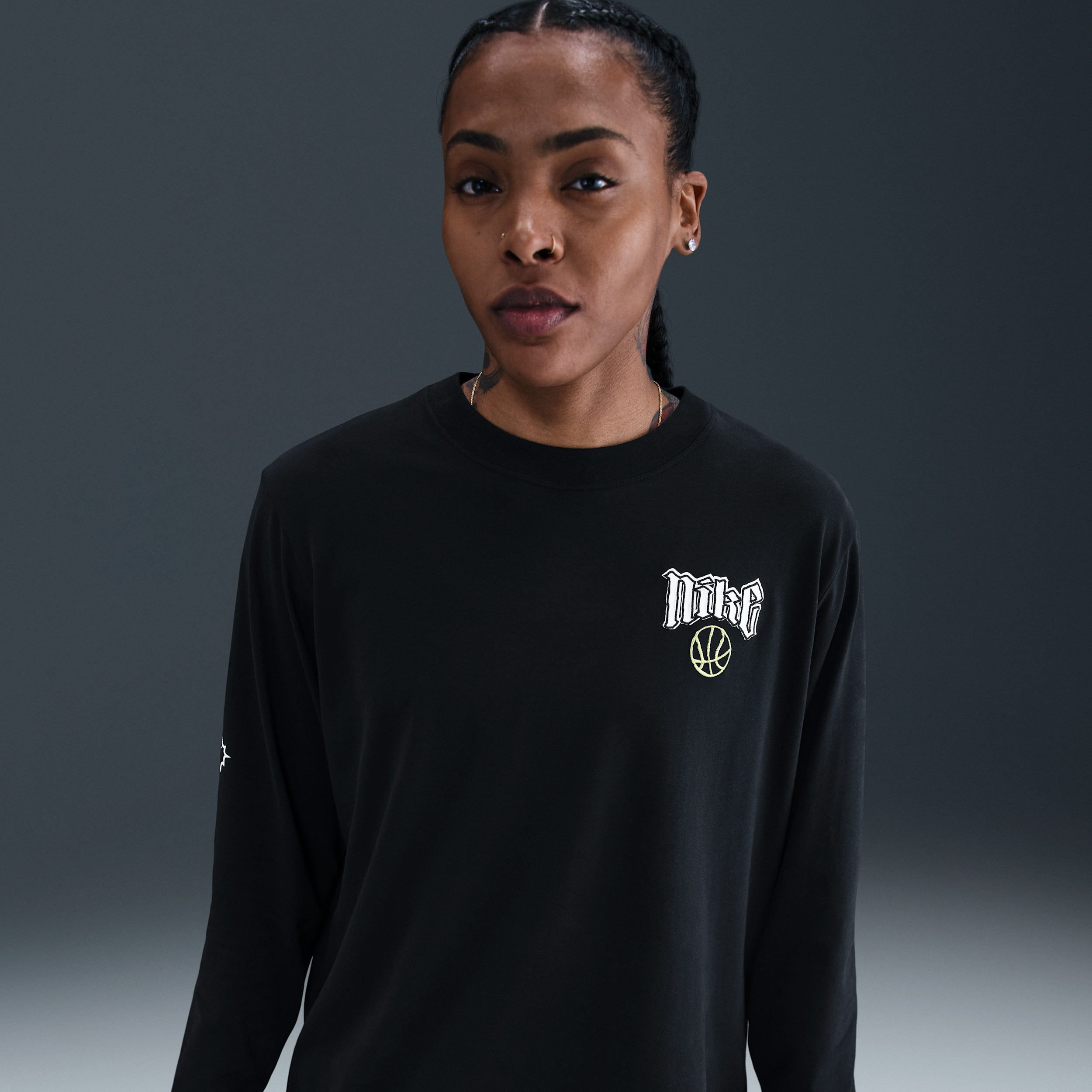 Thumbnail - Nike Dri-FIT Basketball-T-Shirt (Damen) - Schwarz