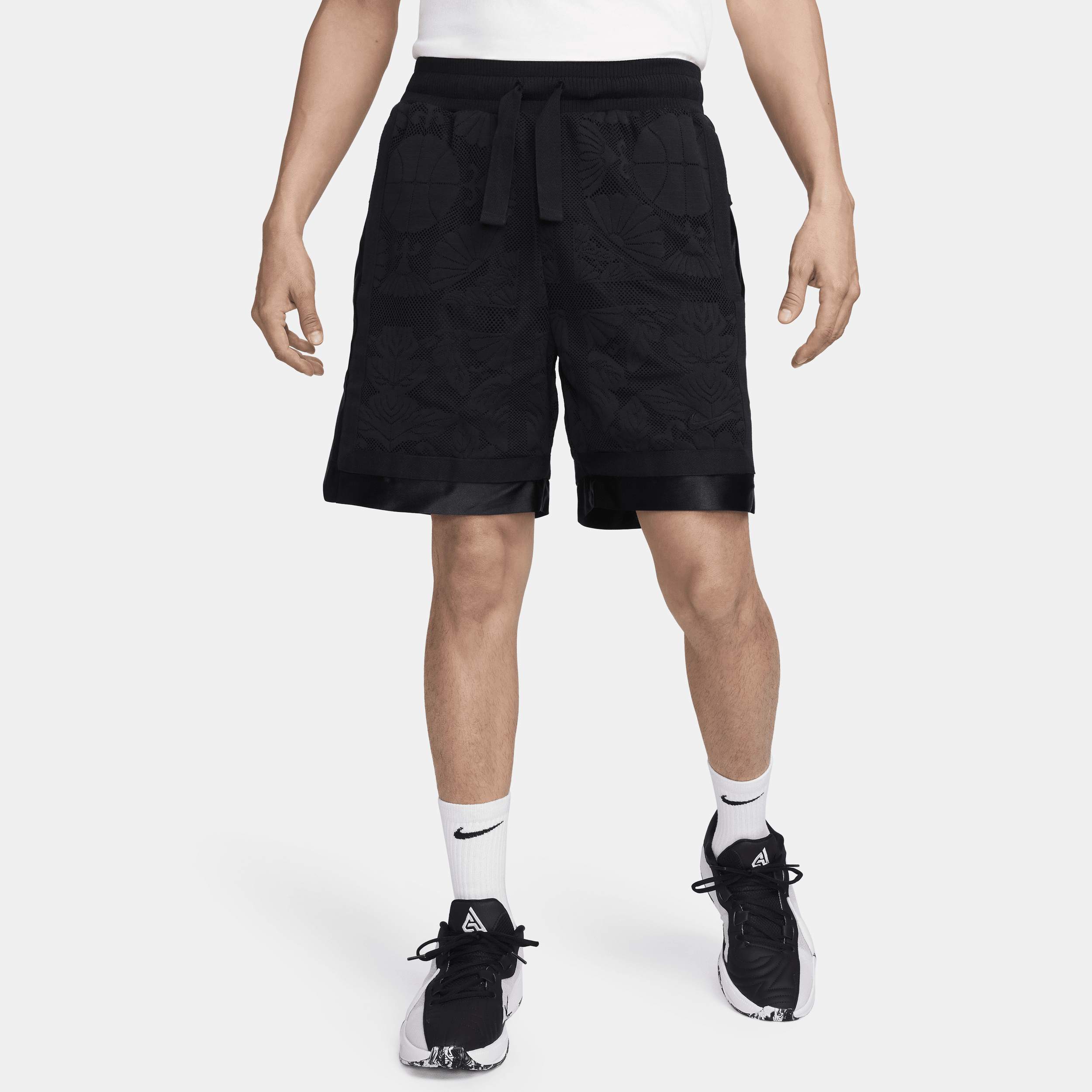 Nike DNA Dri-FIT basketbalshorts voor heren (20 cm) Zwart