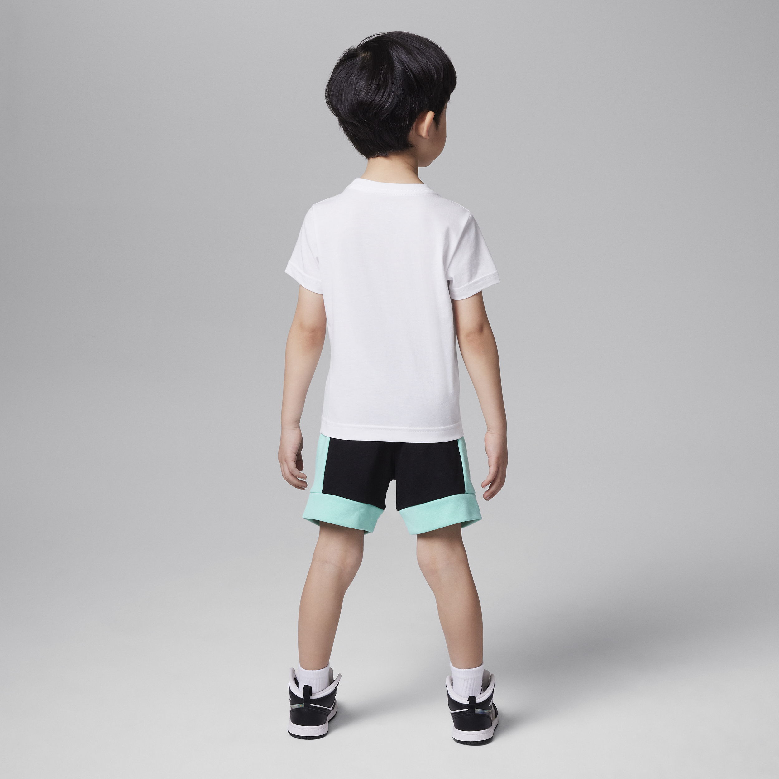 Jordan Galaxy set met shorts van sweatstof voor peuters Zwart