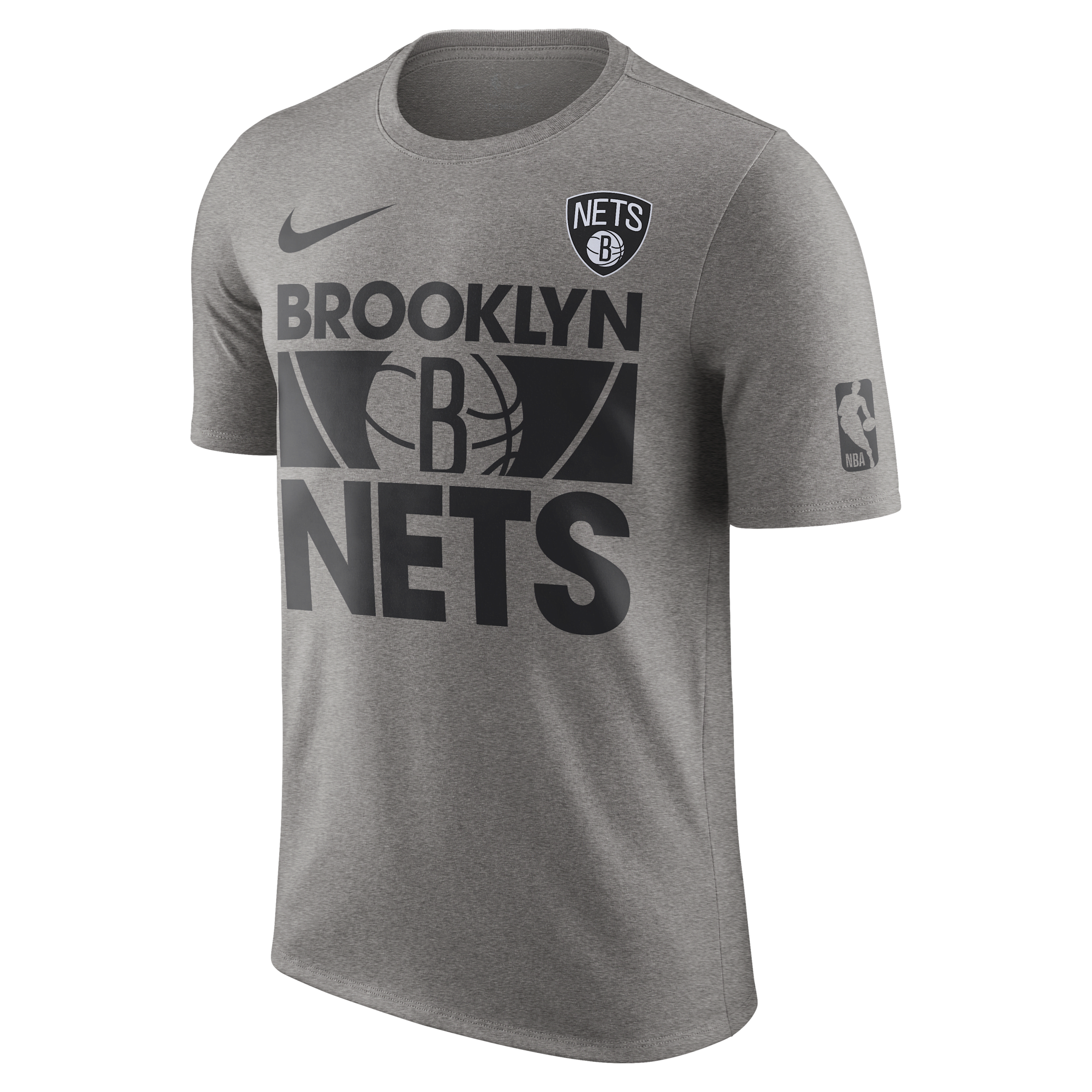 T-shirt Nike NBA Brooklyn Nets Courtside pour Homme - Gris