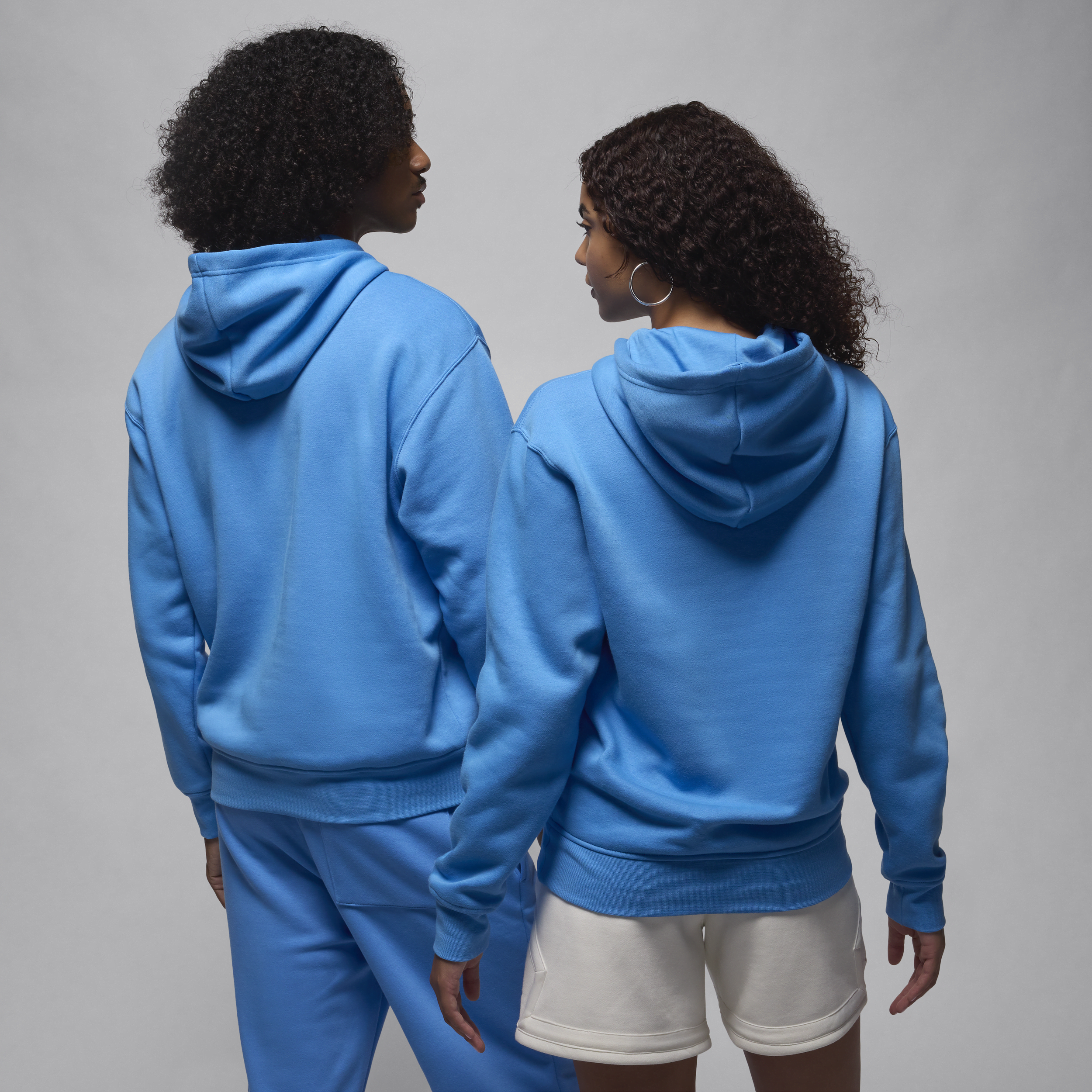 Sweat à capuche en tissu Fleece Jordan Brooklyn pour homme - Bleu