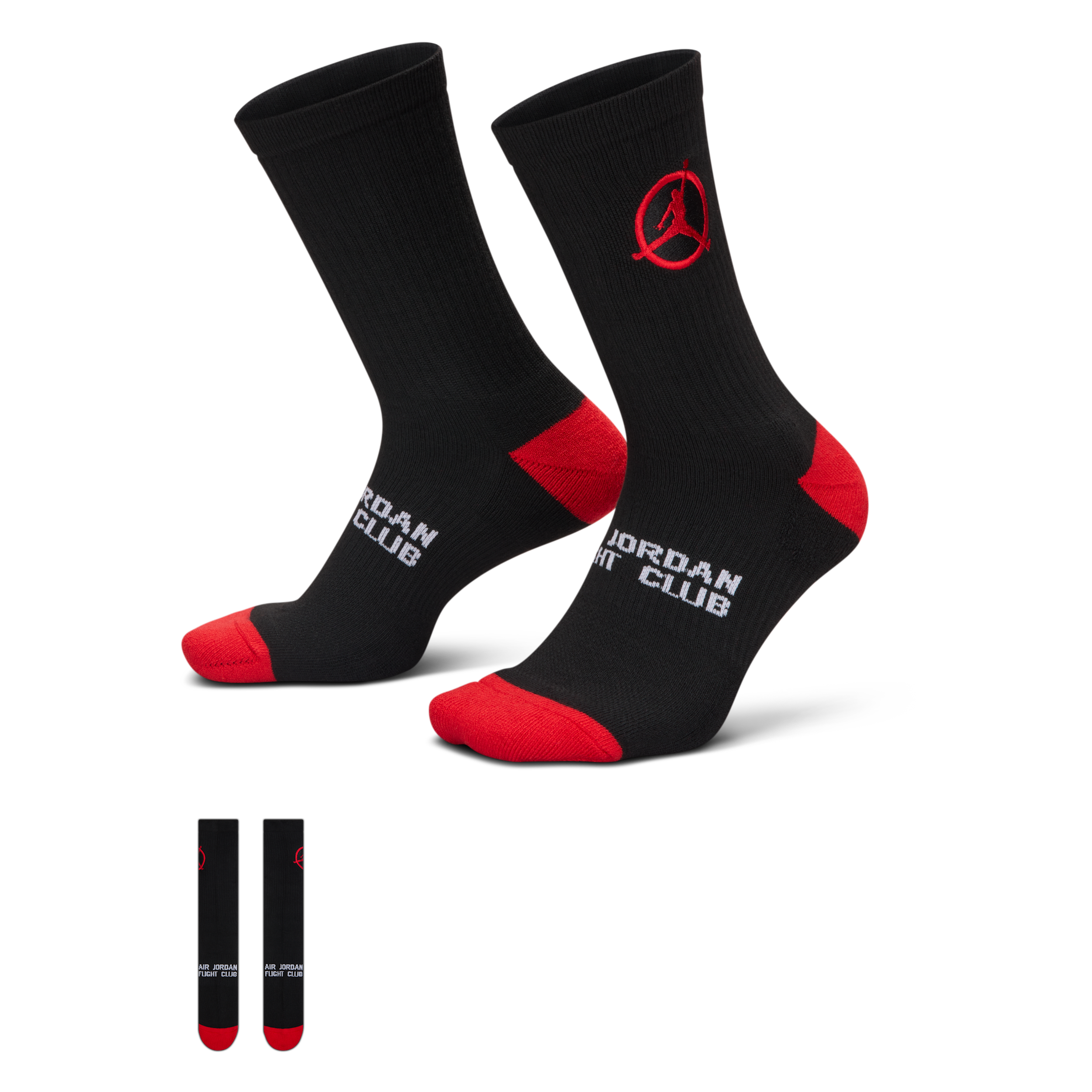 Calze ammortizzate di media lunghezza Jordan Flight Club - Nero