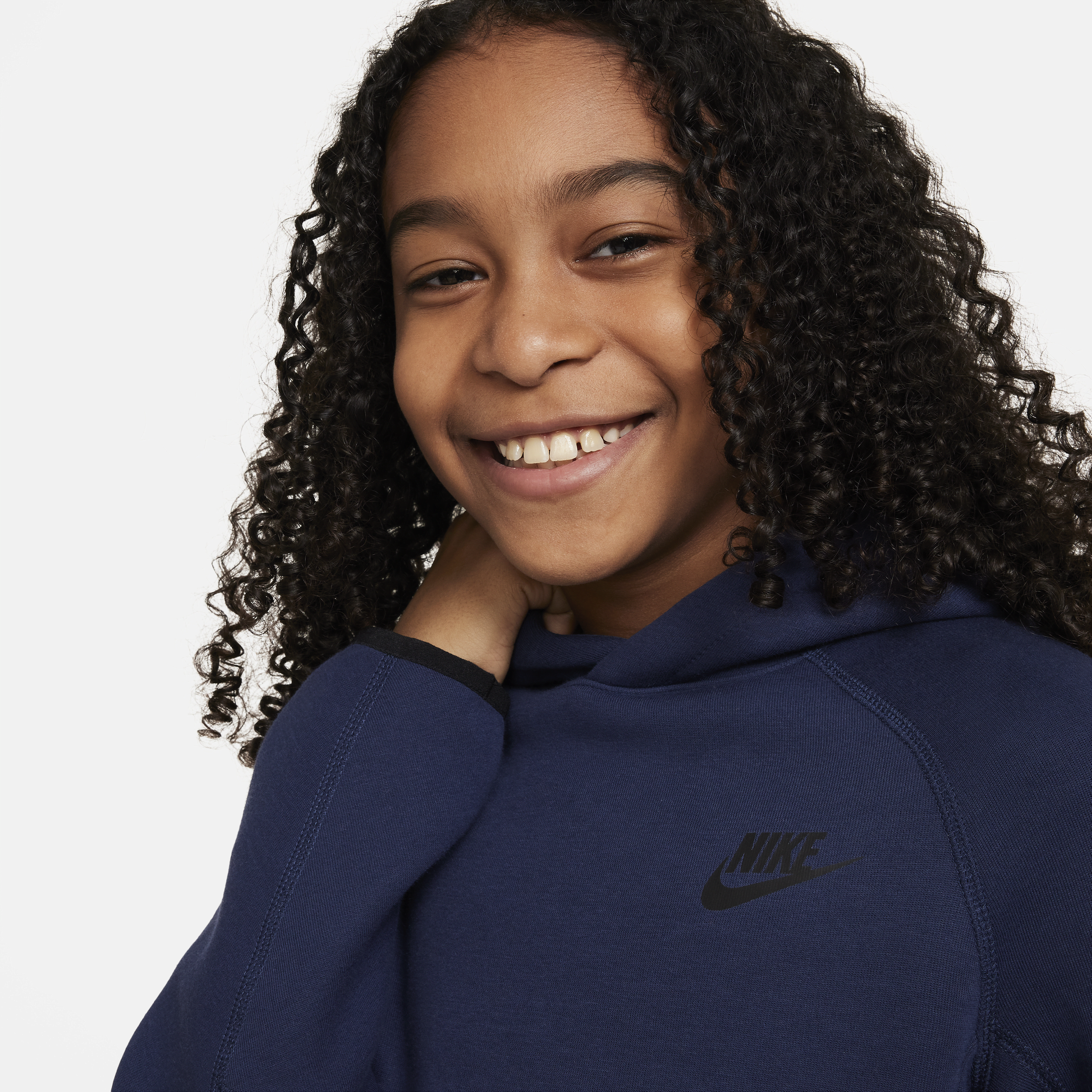 Nike Sportswear Tech Fleece hoodie voor jongens Blauw
