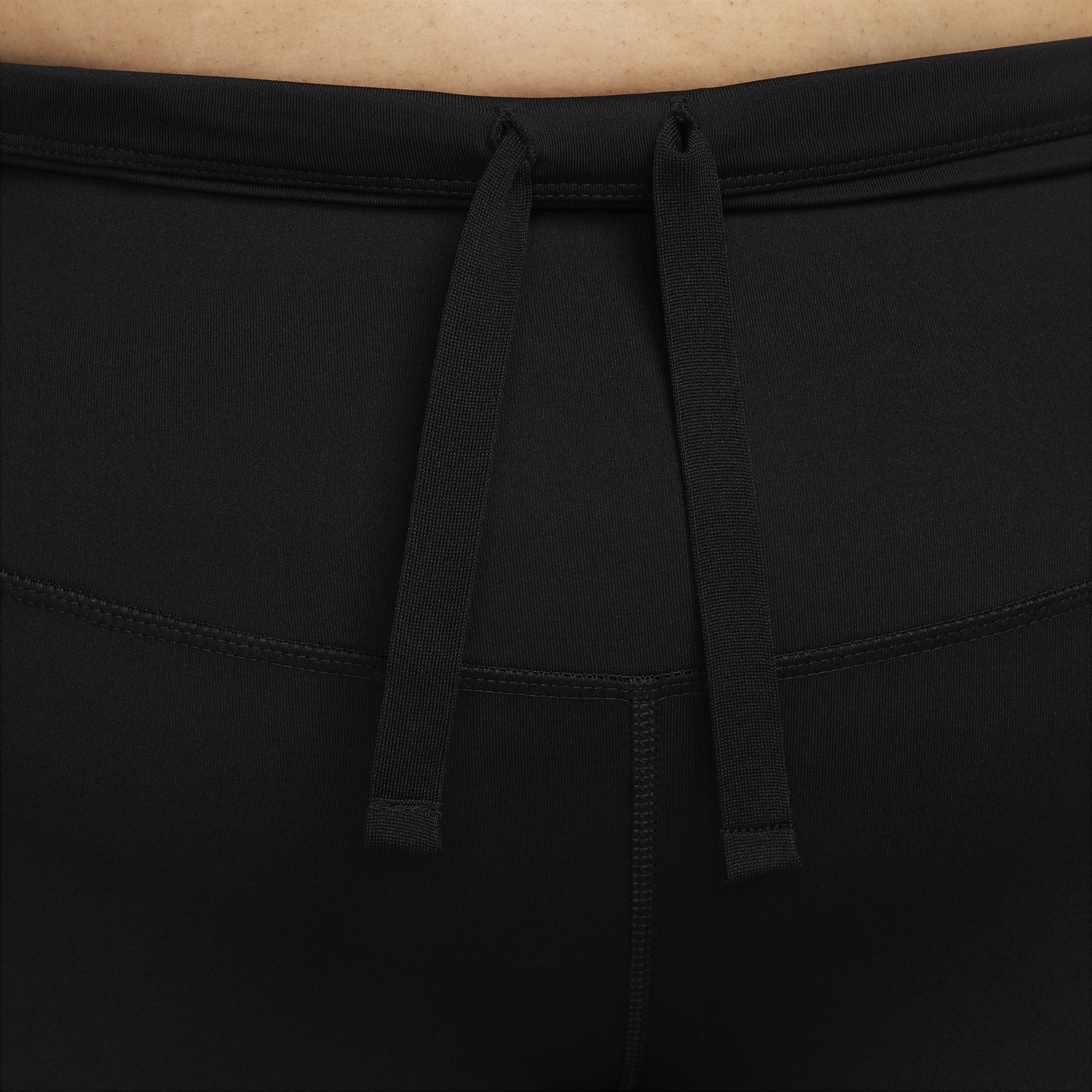 Nike Fast 7 8-hardlooplegging met halfhoge taille en zakken voor dames (Plus Size) Zwart