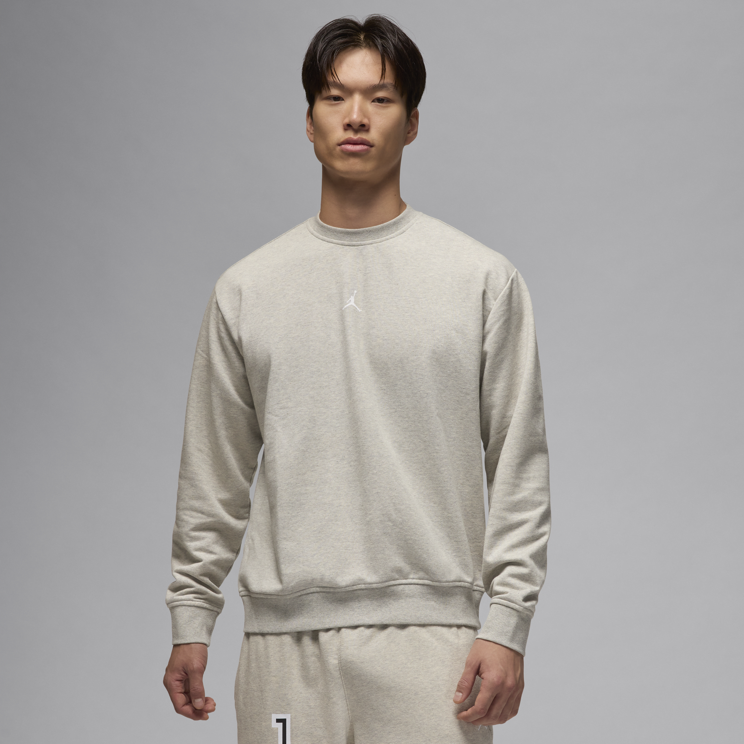 Thumbnail - Jordan Sport Crossover Dri-FIT Sweatshirt mit Rundhalsausschnitt (Herren) - Grau