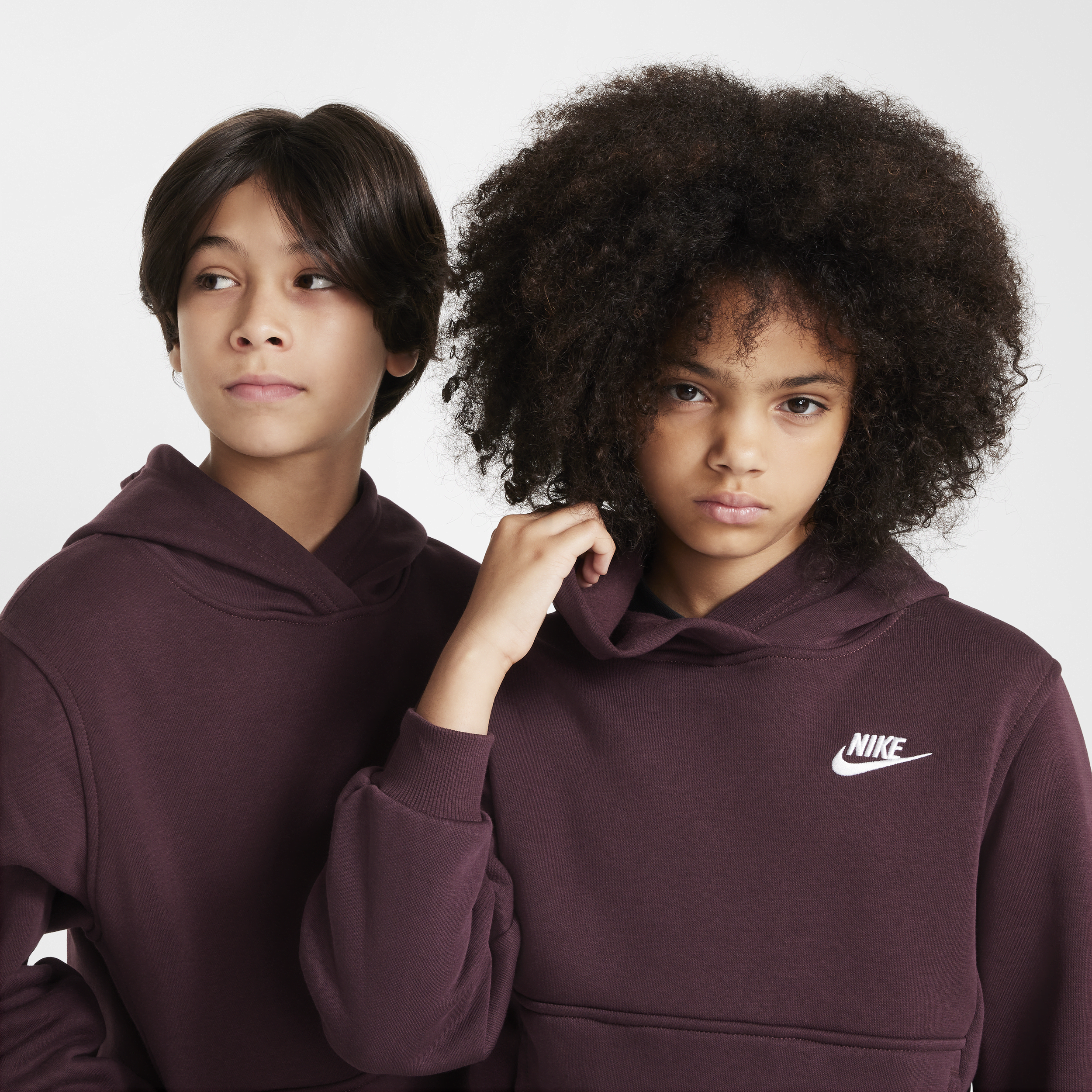 Sweat à capuche Nike Sportswear Club Fleece pour ado - Rouge