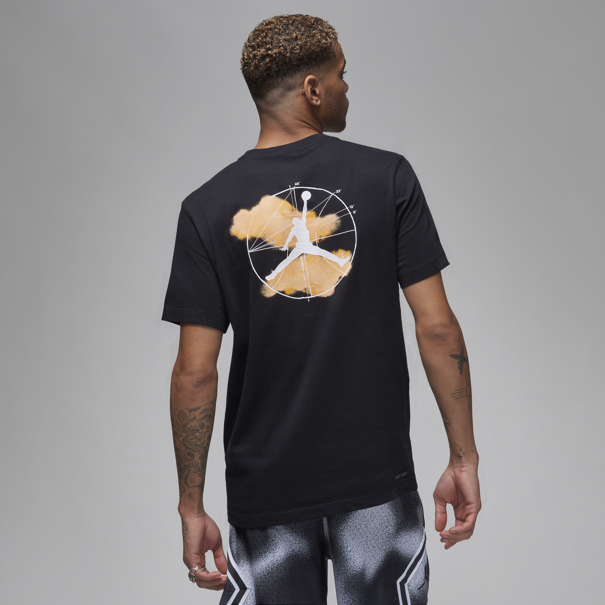 Jordan Sport T-shirt met graphic voor heren Zwart