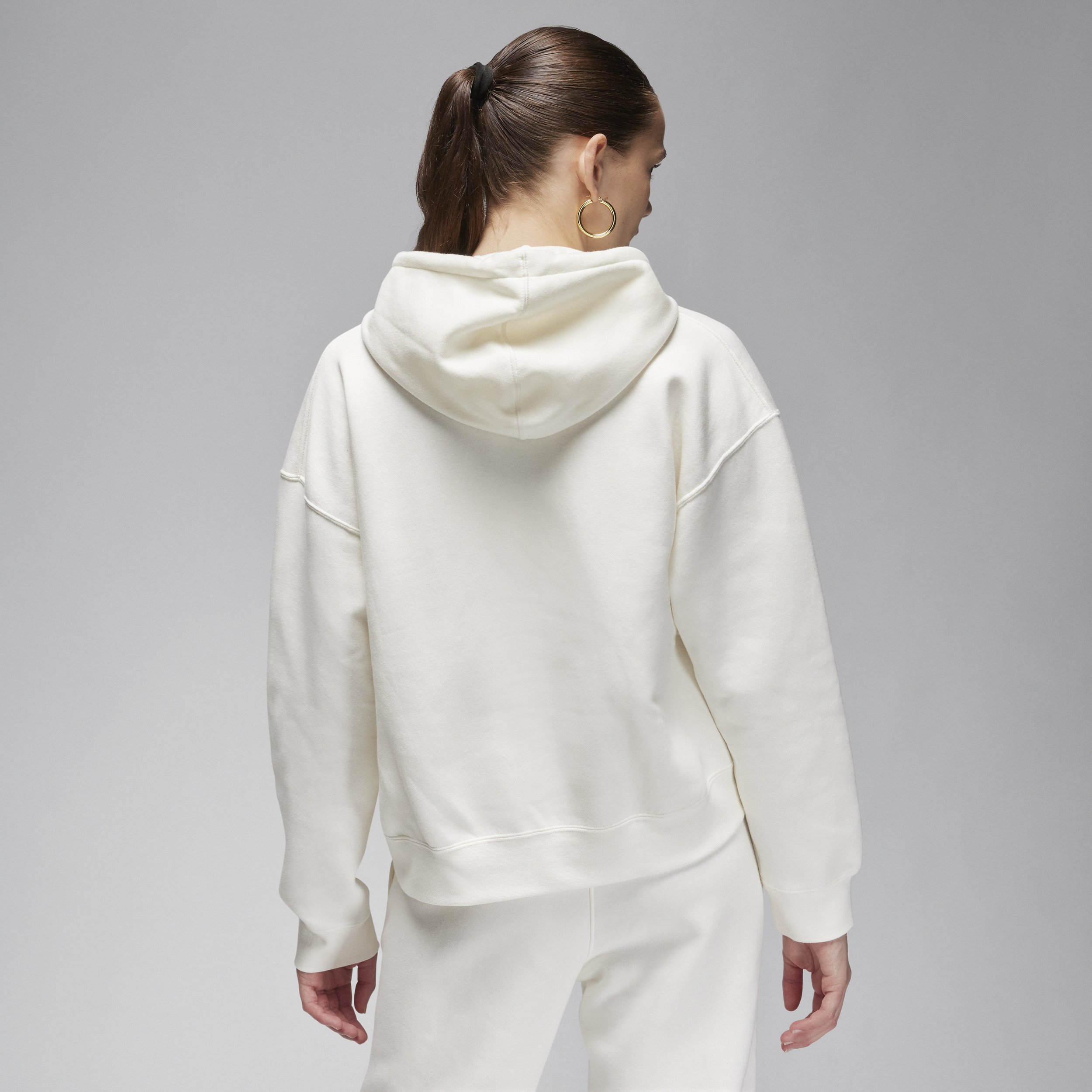 Jordan Brooklyn Fleece hoodie voor dames Wit