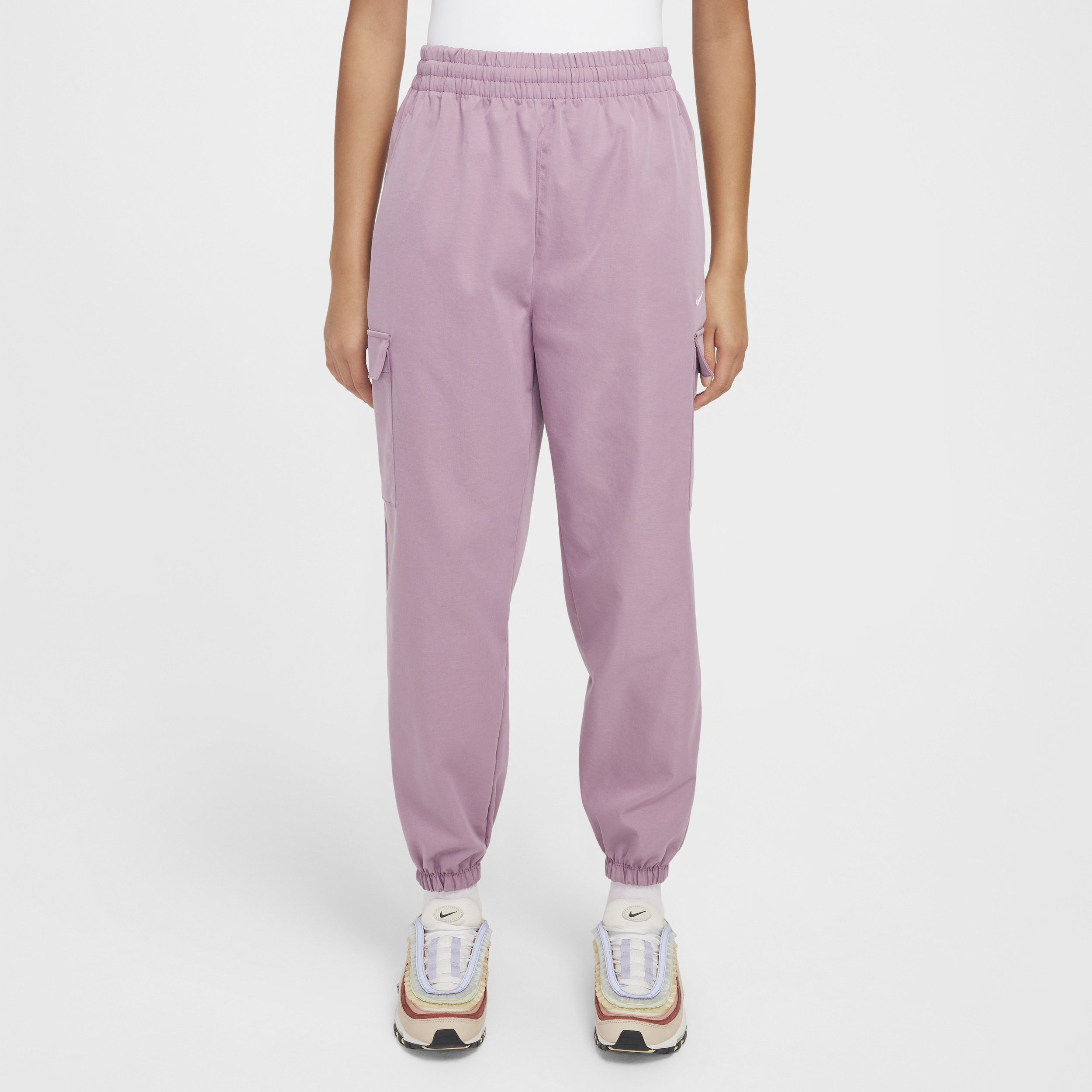 Pantalon cargo Nike Sportswear pour fille - Pourpre