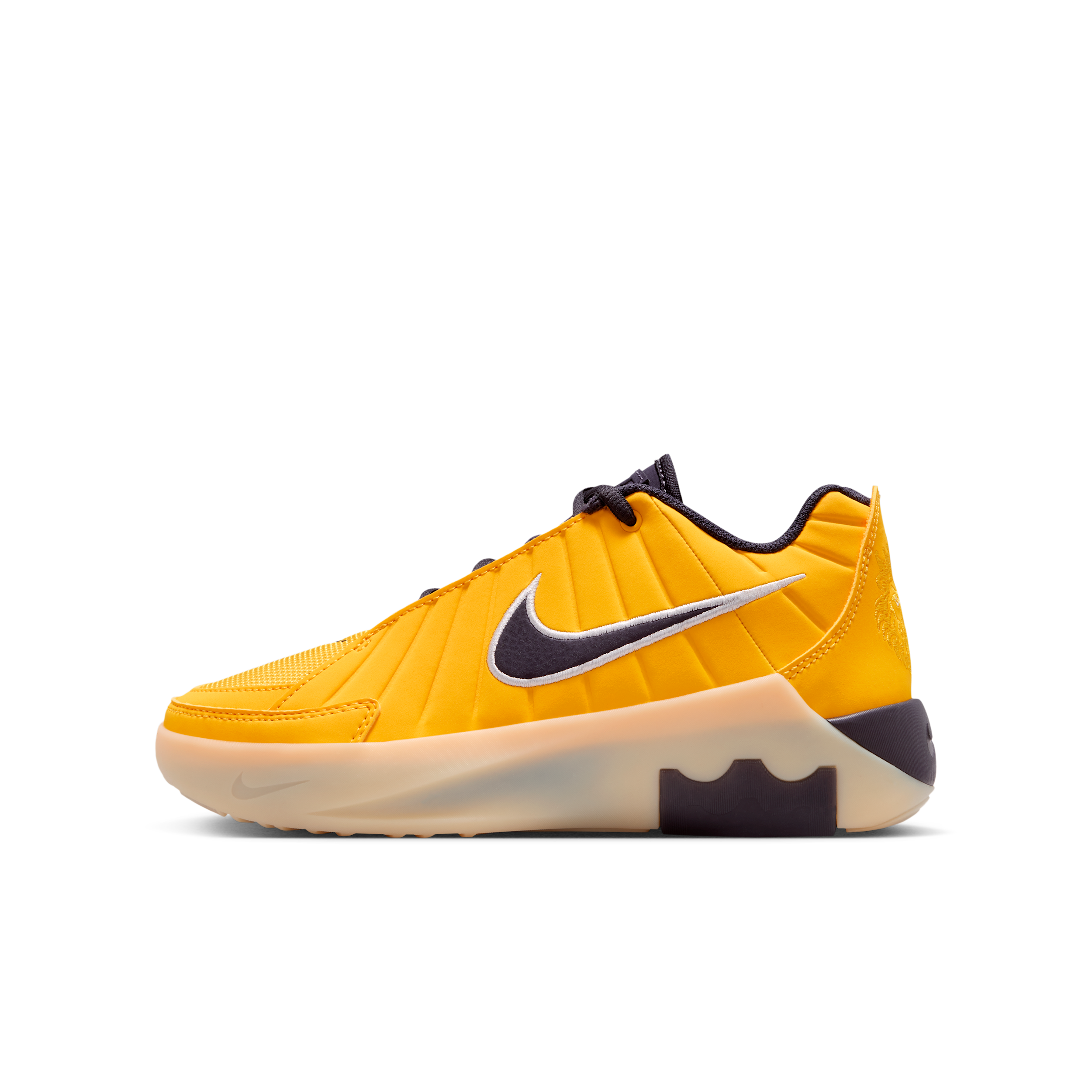 Nike LeBron Witness 9 GS 'Soft Yellow Cave Purple' | Gold | Kid's Size 7 - HV2270-700
